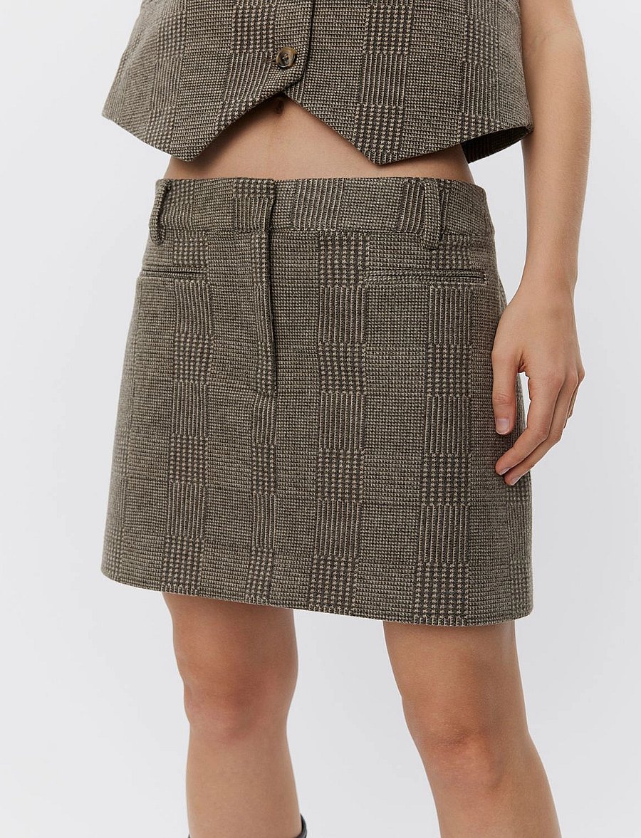 Sofie Schnoor - Skirt - brown check - 5