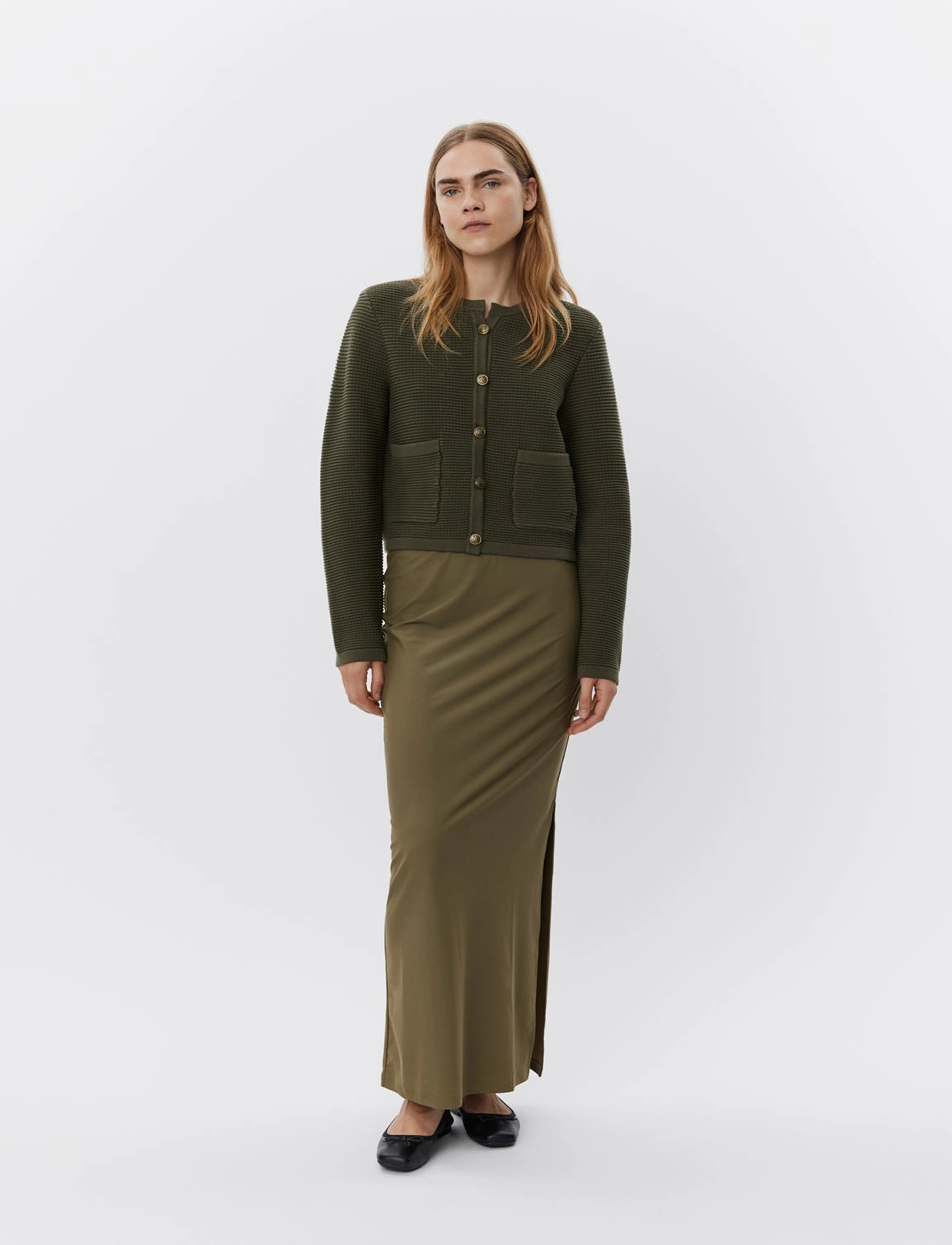 Sofie Schnoor - KYRASW CARDIGAN - autumn clothing - green olive - 4