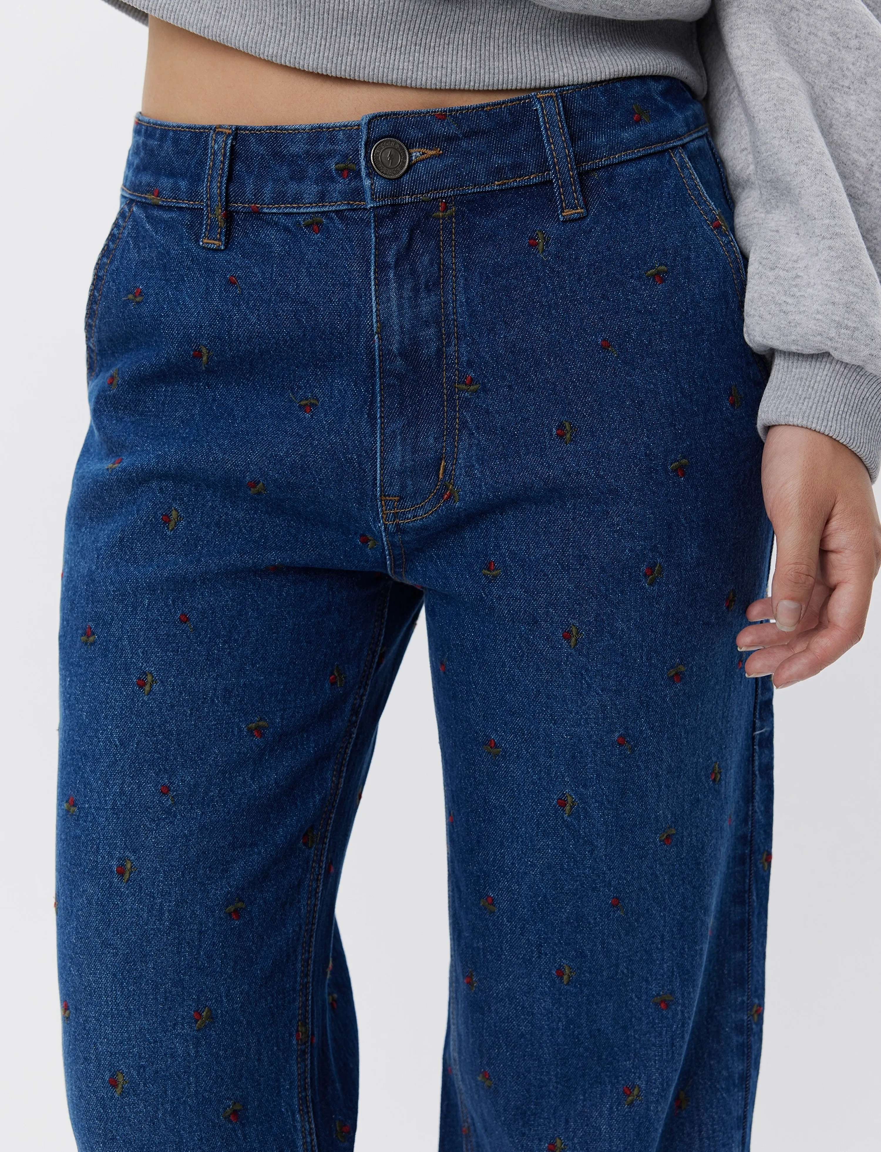 Sofie Schnoor - Jeans - hosen mit weitem bein - dark denim blue - 3