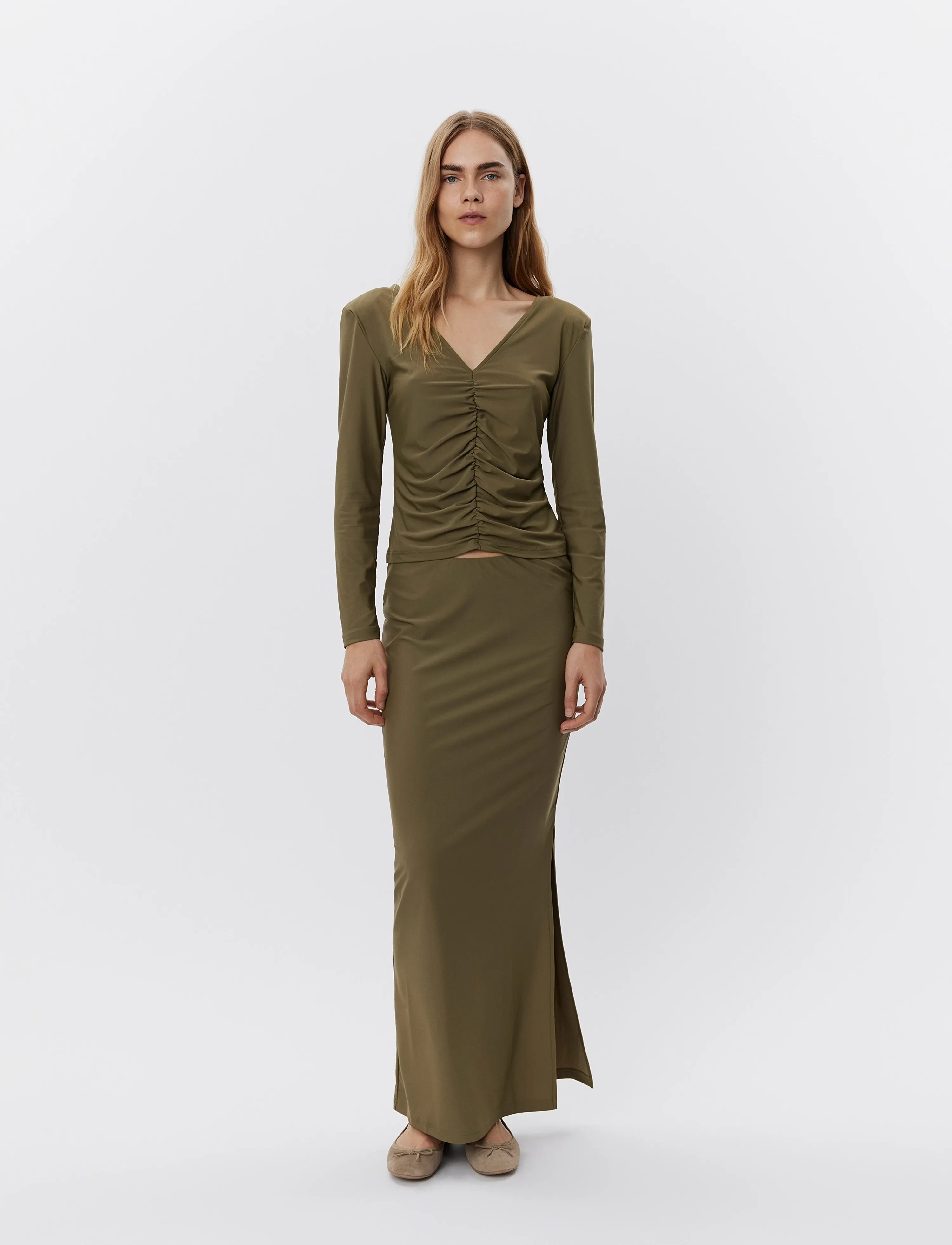Sofie Schnoor - Blouse - langärmlige blusen - olive leaf - 3