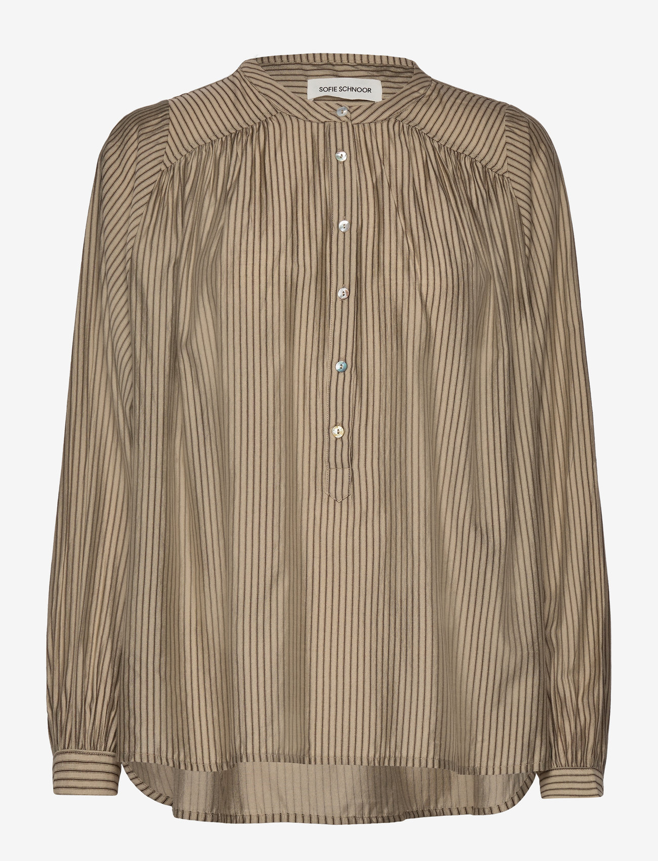 Sofie Schnoor - Shirt - brown striped - 0