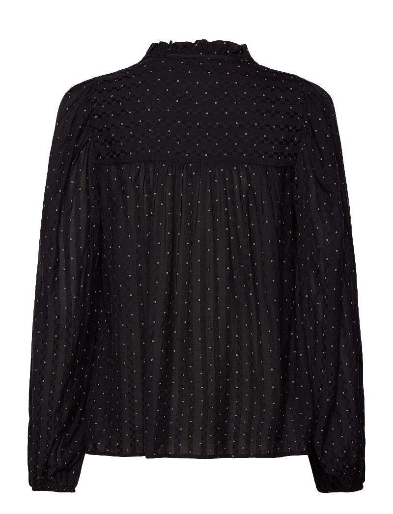 Sofie Schnoor - LOURDESSW BLOUSE - langärmlige blusen - black - 2