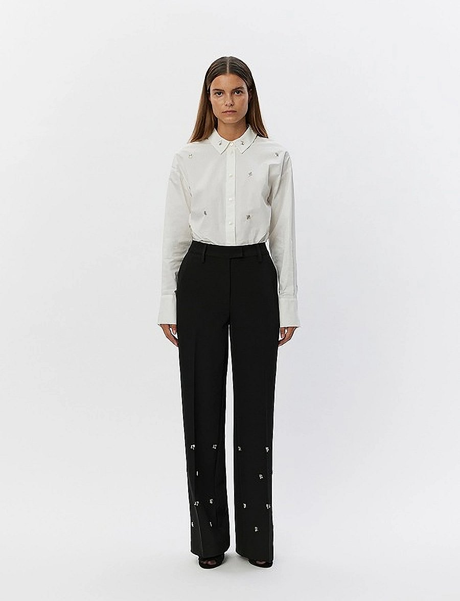 Sofie Schnoor - TRULASW TROUSERS - bukser med lige ben - black - 0