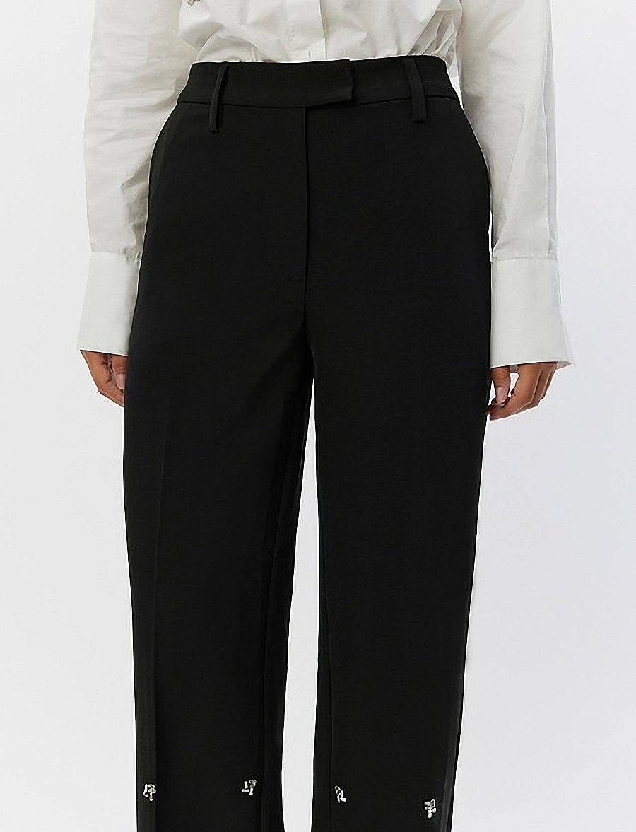 Sofie Schnoor - TRULASW TROUSERS - bukser med lige ben - black - 3