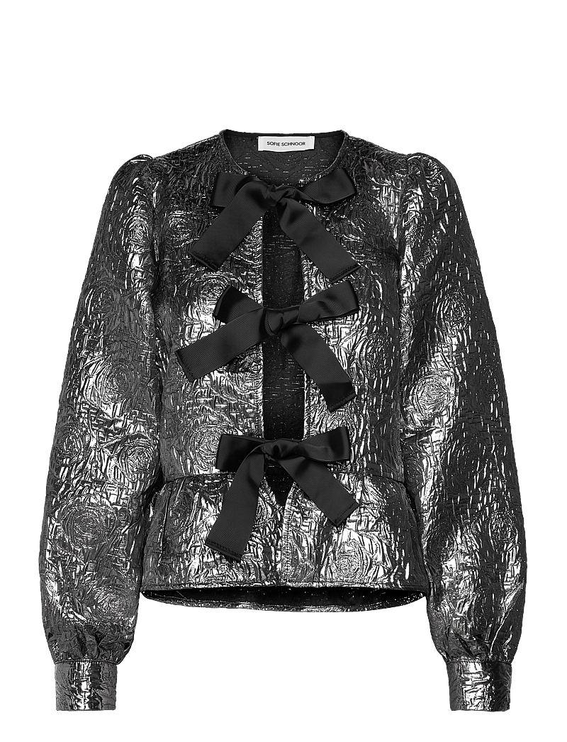 Sofie Schnoor - SADIESW SHIRT - langärmlige blusen - silver - 1