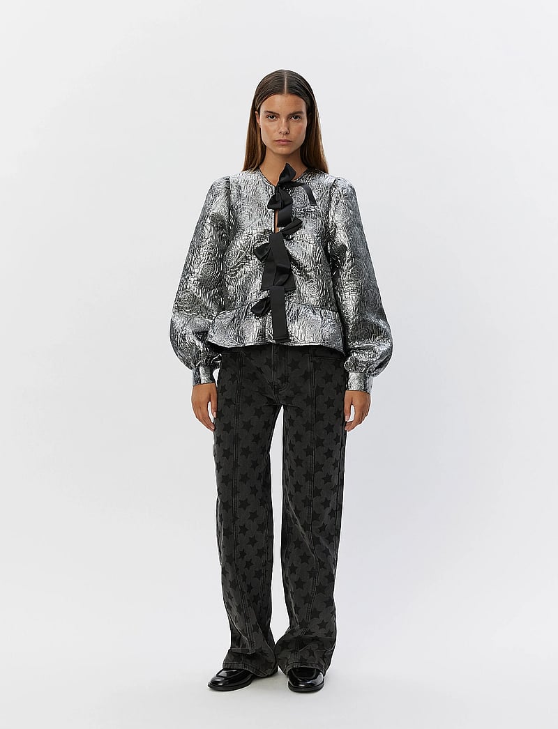 Sofie Schnoor - SADIESW SHIRT - langärmlige blusen - silver - 3