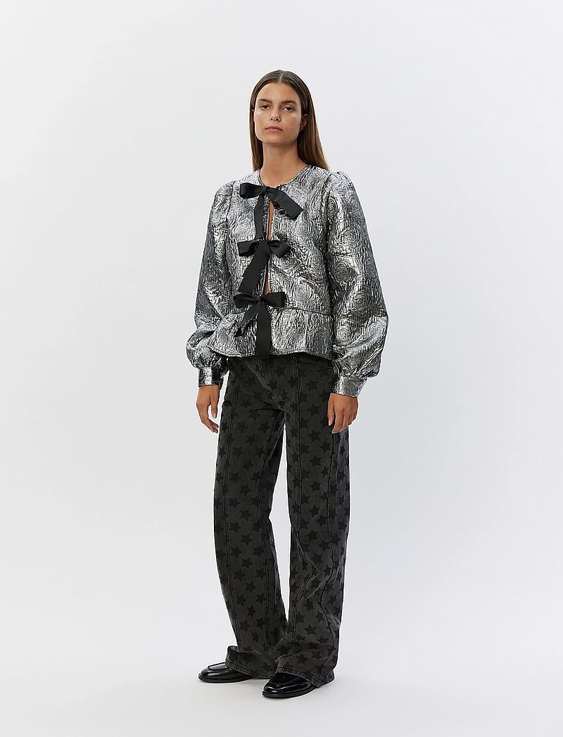 Sofie Schnoor - SADIESW SHIRT - langärmlige blusen - silver - 4