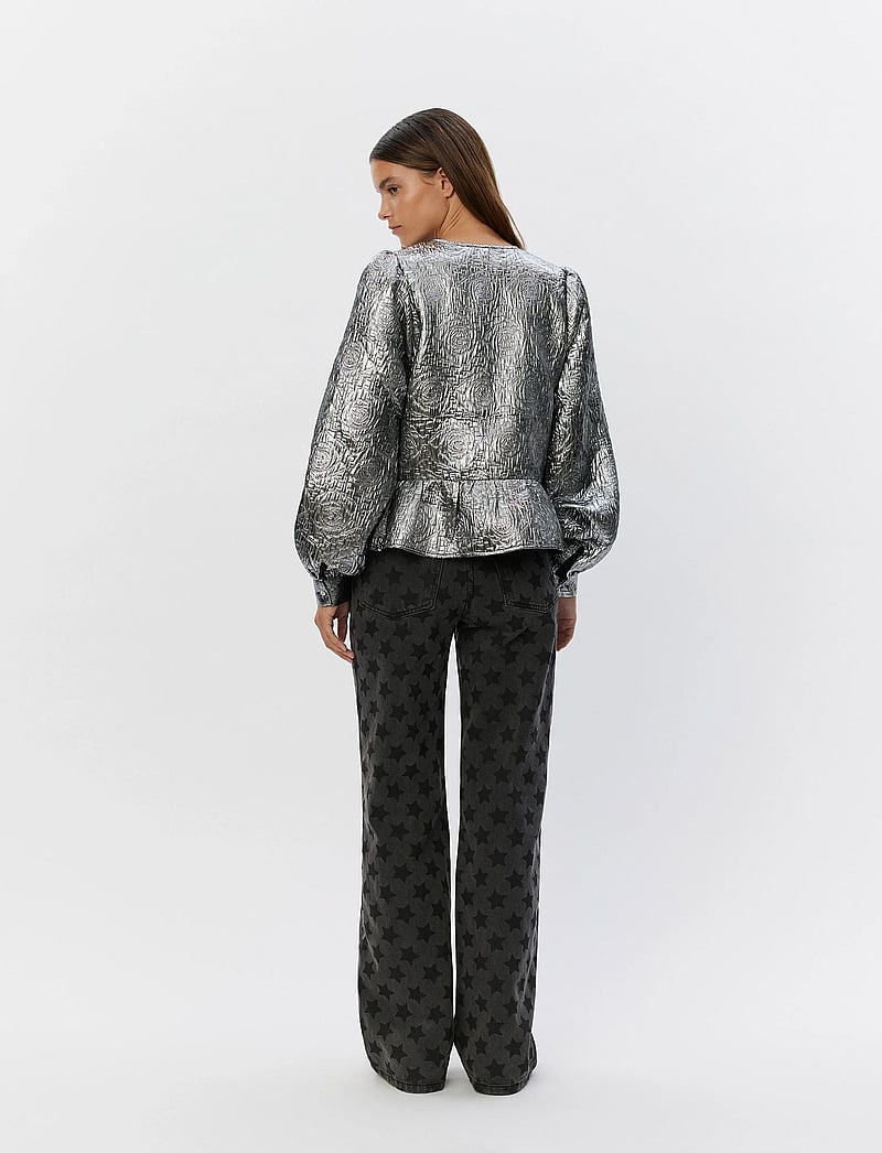 Sofie Schnoor - SADIESW SHIRT - langärmlige blusen - silver - 5