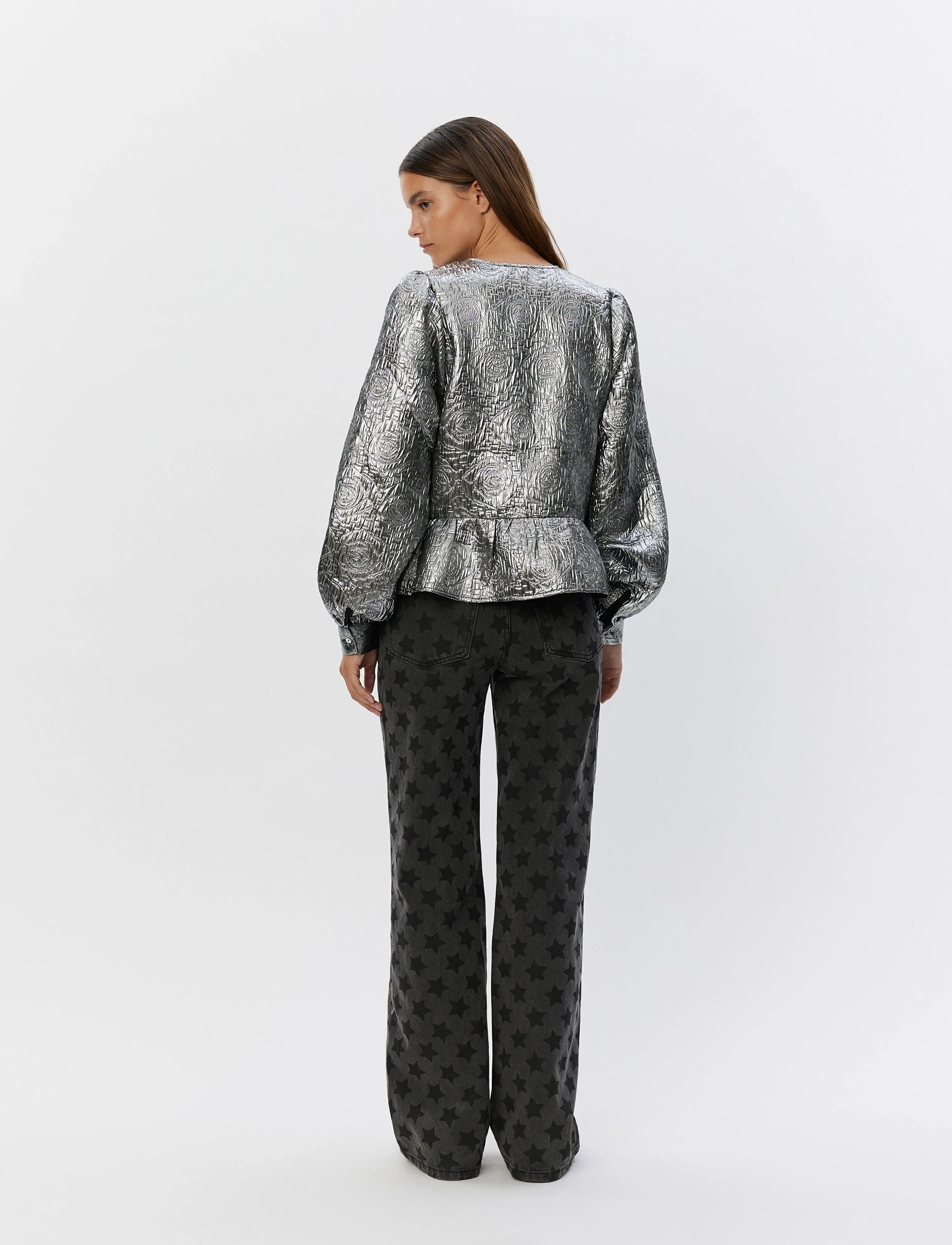 Sofie Schnoor - SADIESW SHIRT - långärmade blusar - silver - 5