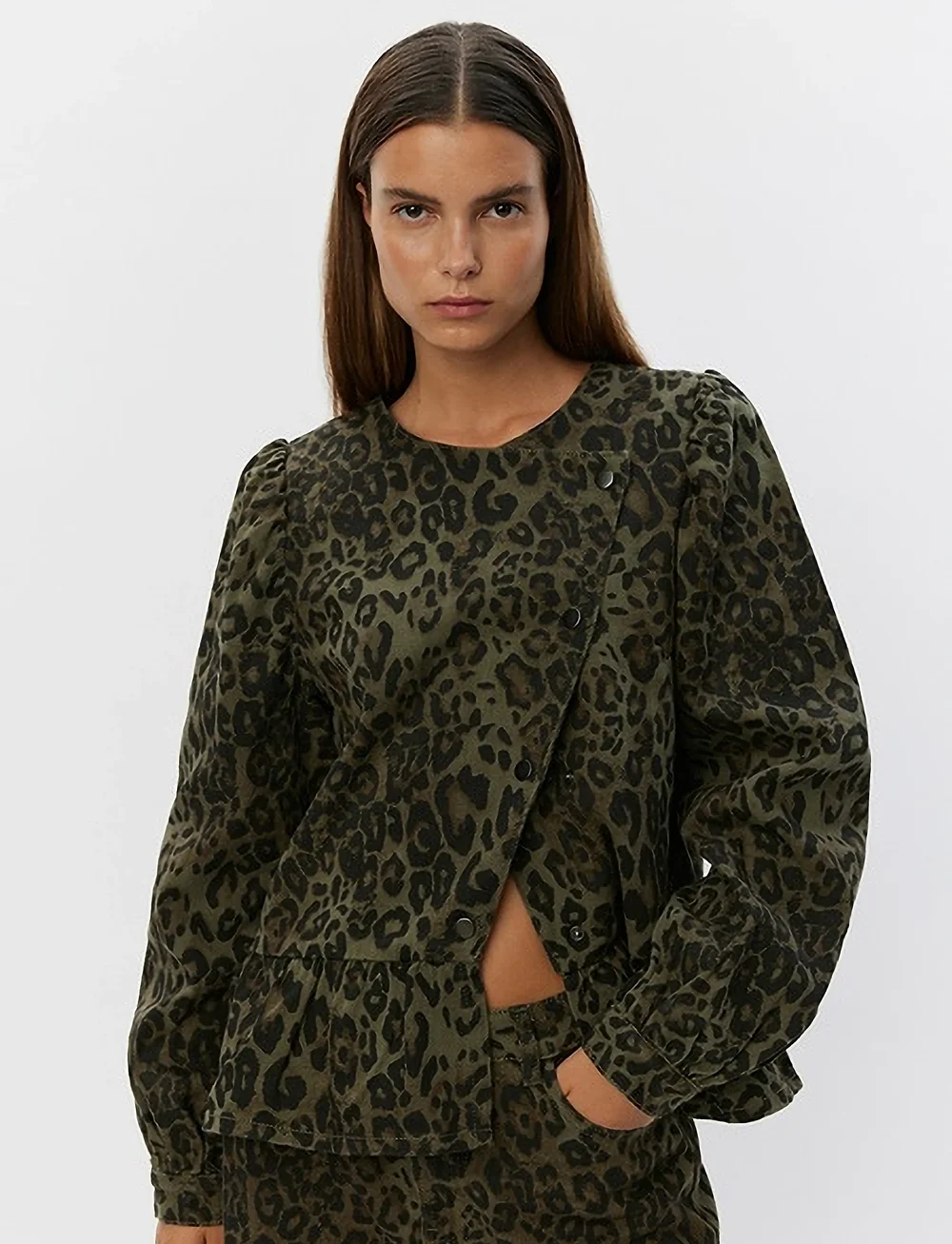 Sofie Schnoor - SADISW JACKET - langerma blússur - olive - 5