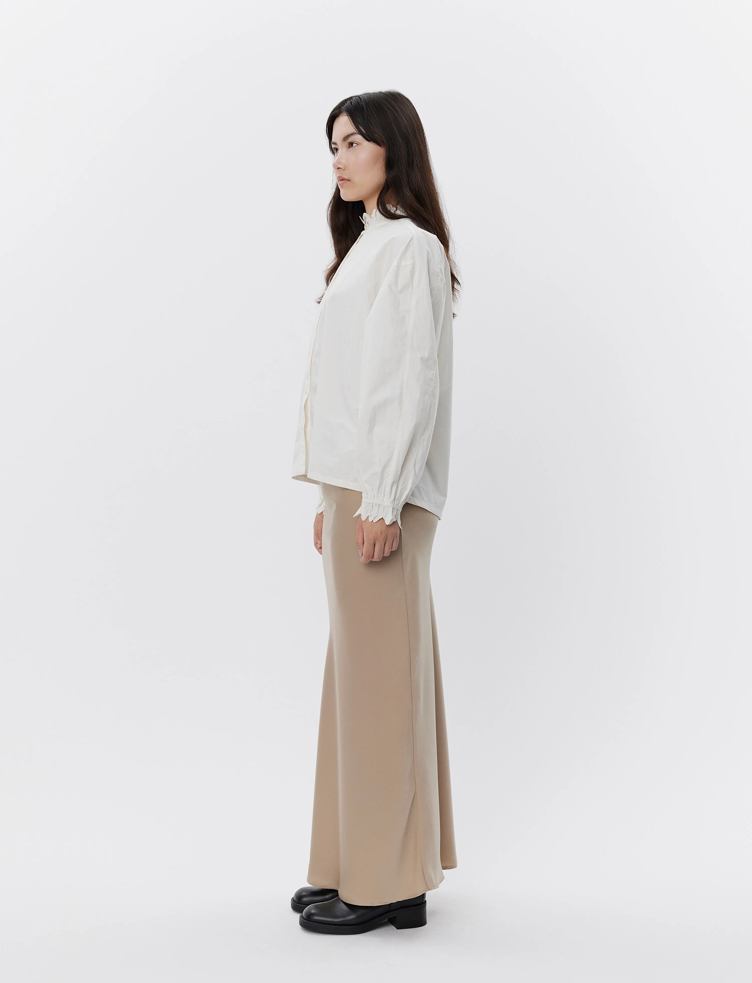 Sofie Schnoor - SAFIASW SKIRT - satin skirts - sand - 3