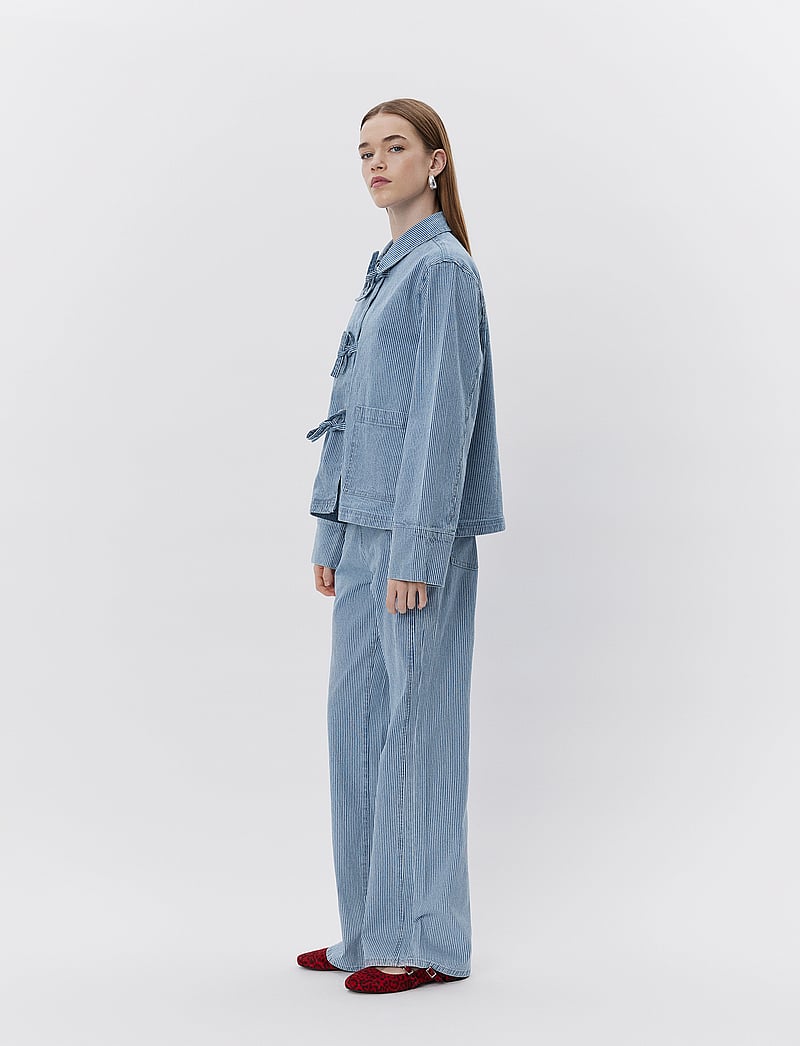 Sofie Schnoor - MARLOSW JACKET - overshirts - blue striped - 4