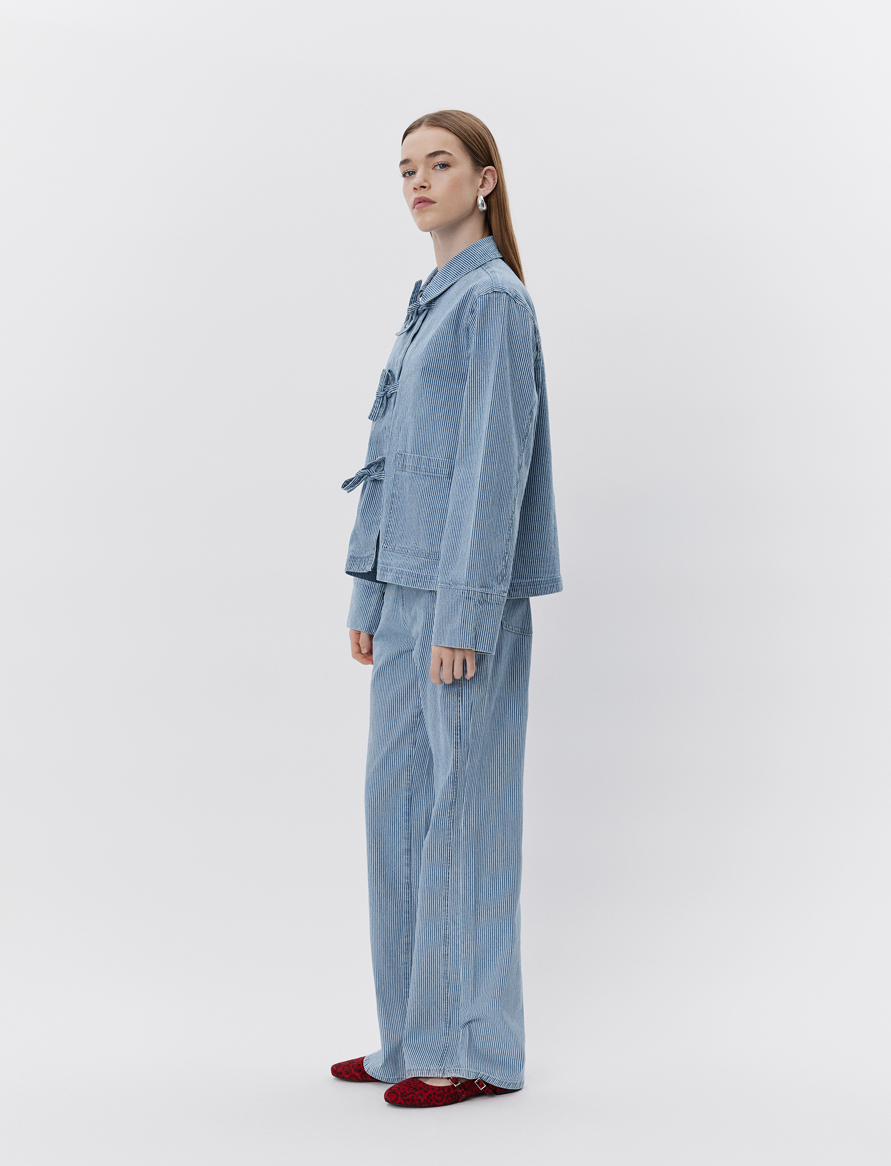Sofie Schnoor - MARLOSW JACKET - damen - blue striped - 4