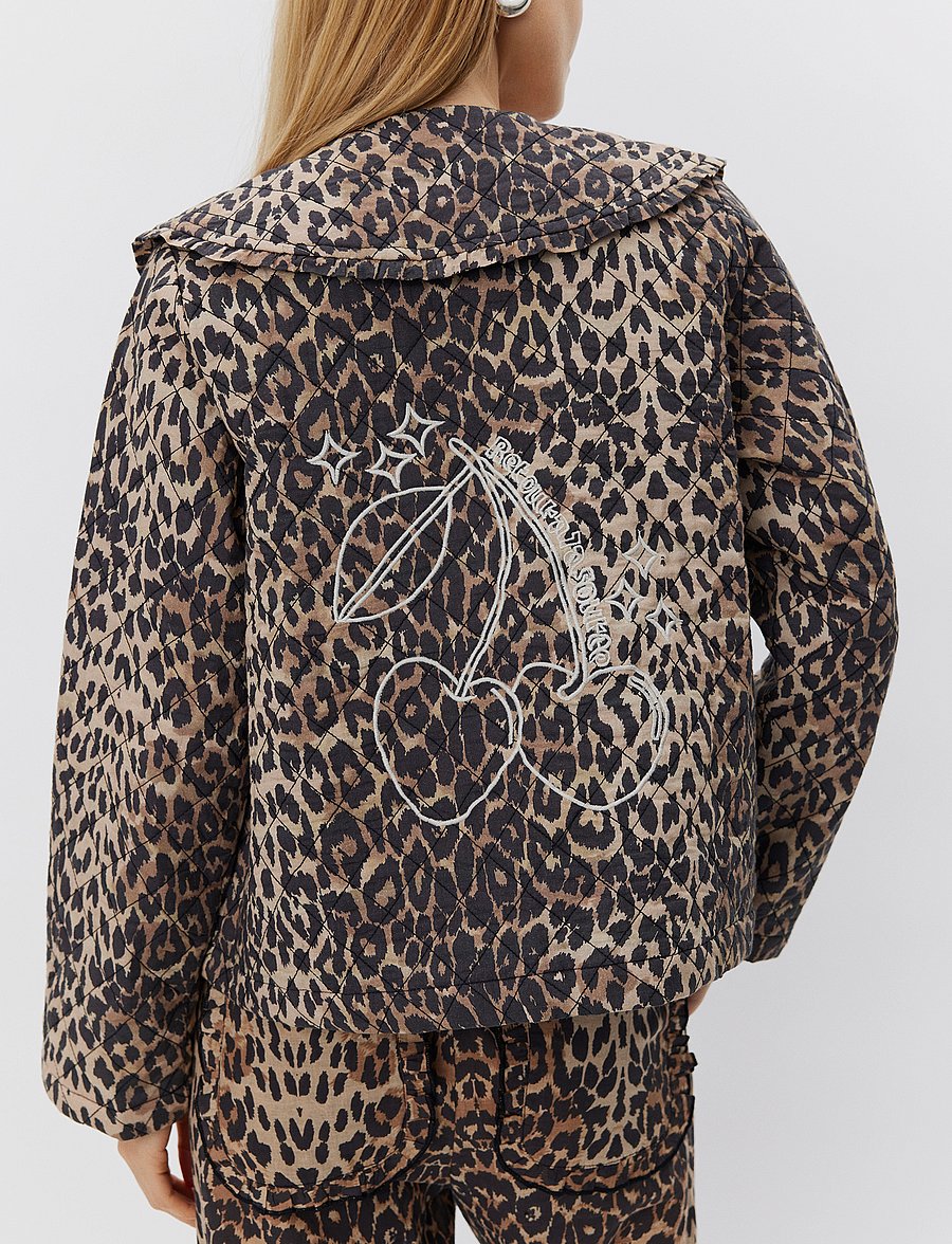 Sofie Schnoor - SVANASW JACKET - overshirts - leopard - 4