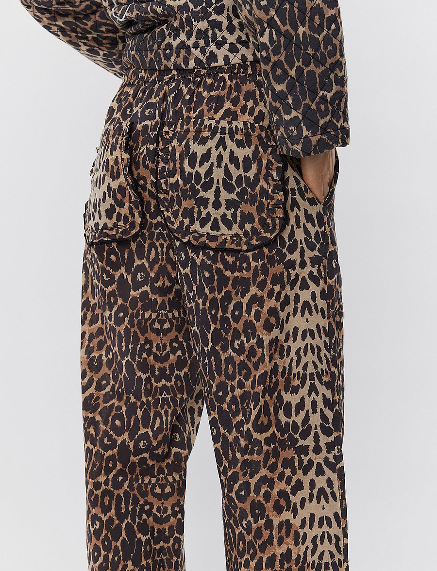 Sofie Schnoor - ABIGAILESW TROUSERS - sirged püksid - leopard - 0