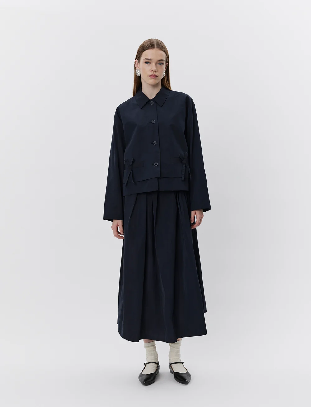 Sofie Schnoor - JUNESW SKIRT - midiseelikud - navy - 3