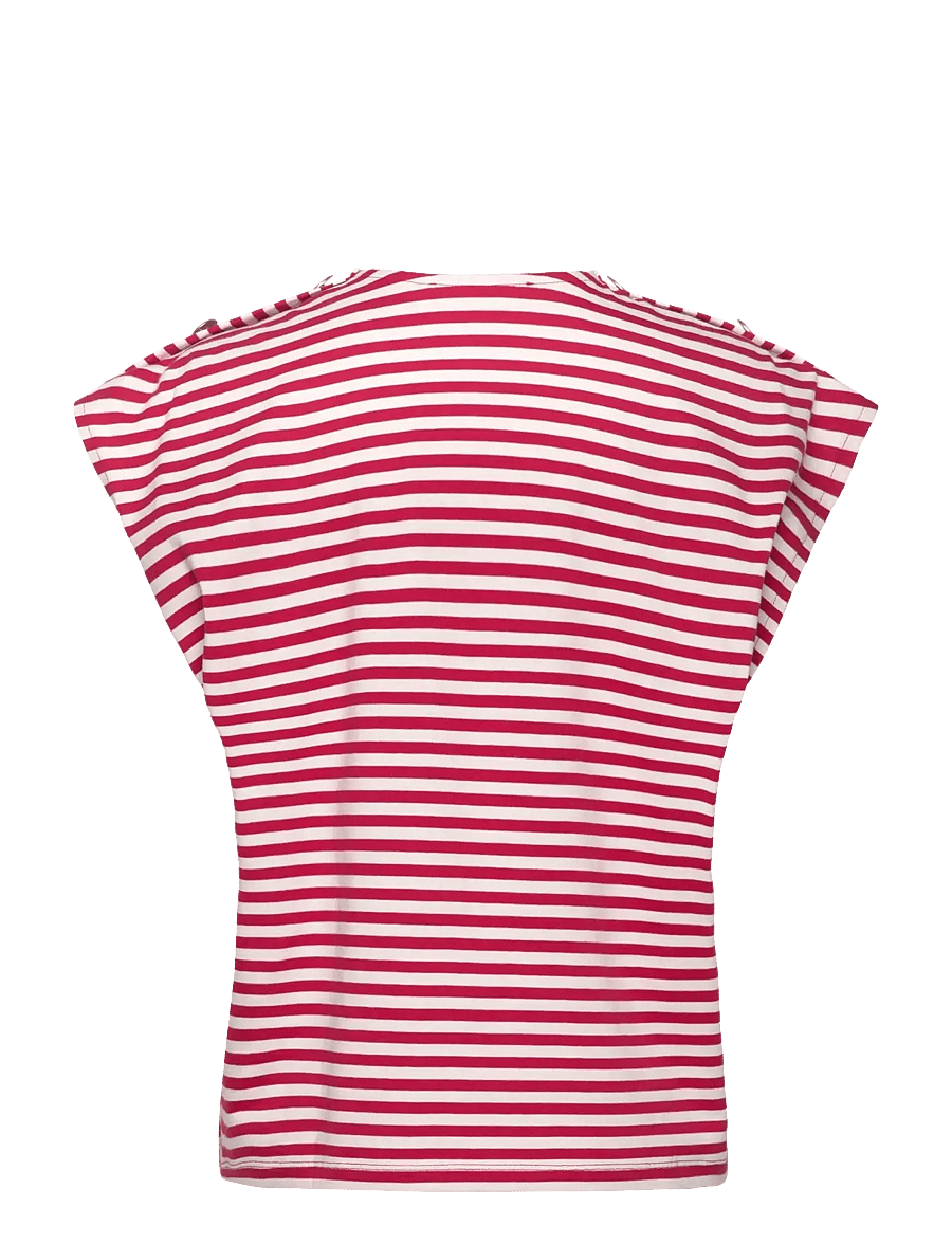 Sofie Schnoor - BAYSW T-SHIRT - marškinėliai - red striped - 2