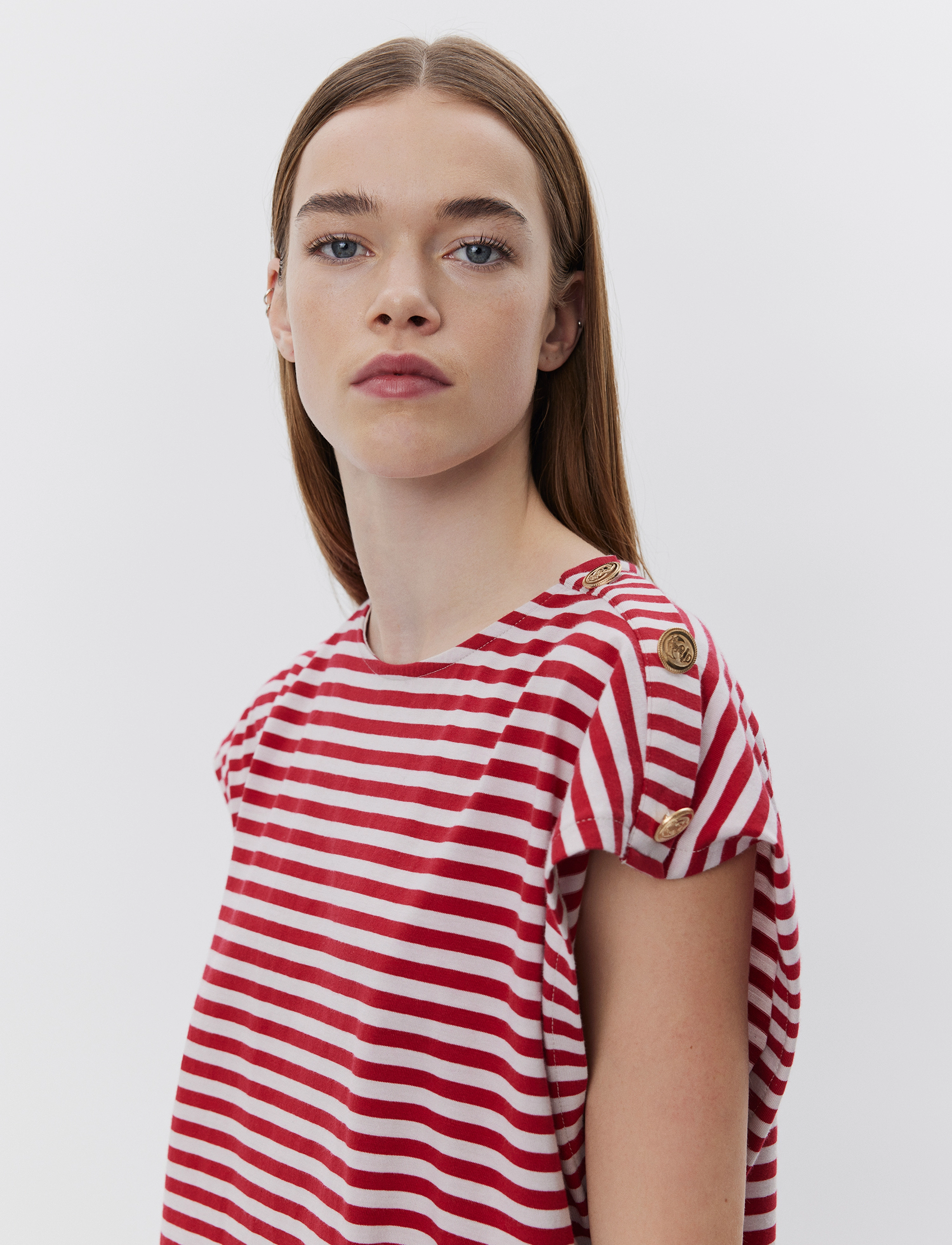 Sofie Schnoor - BAYSW T-SHIRT - t-shirts - red striped - 4