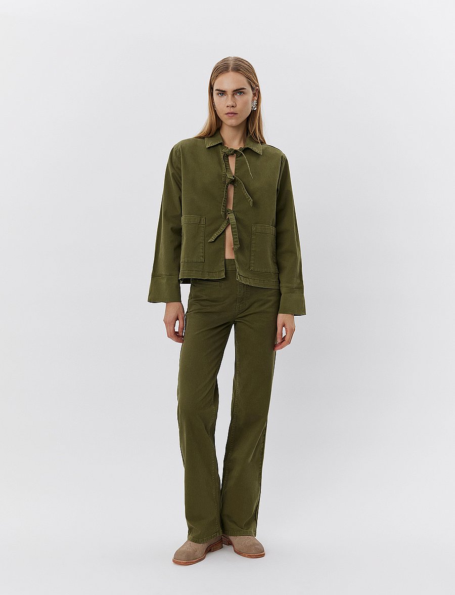 Sofie Schnoor - NITASW JACKET - frühlingsjacken - khaki army - 0