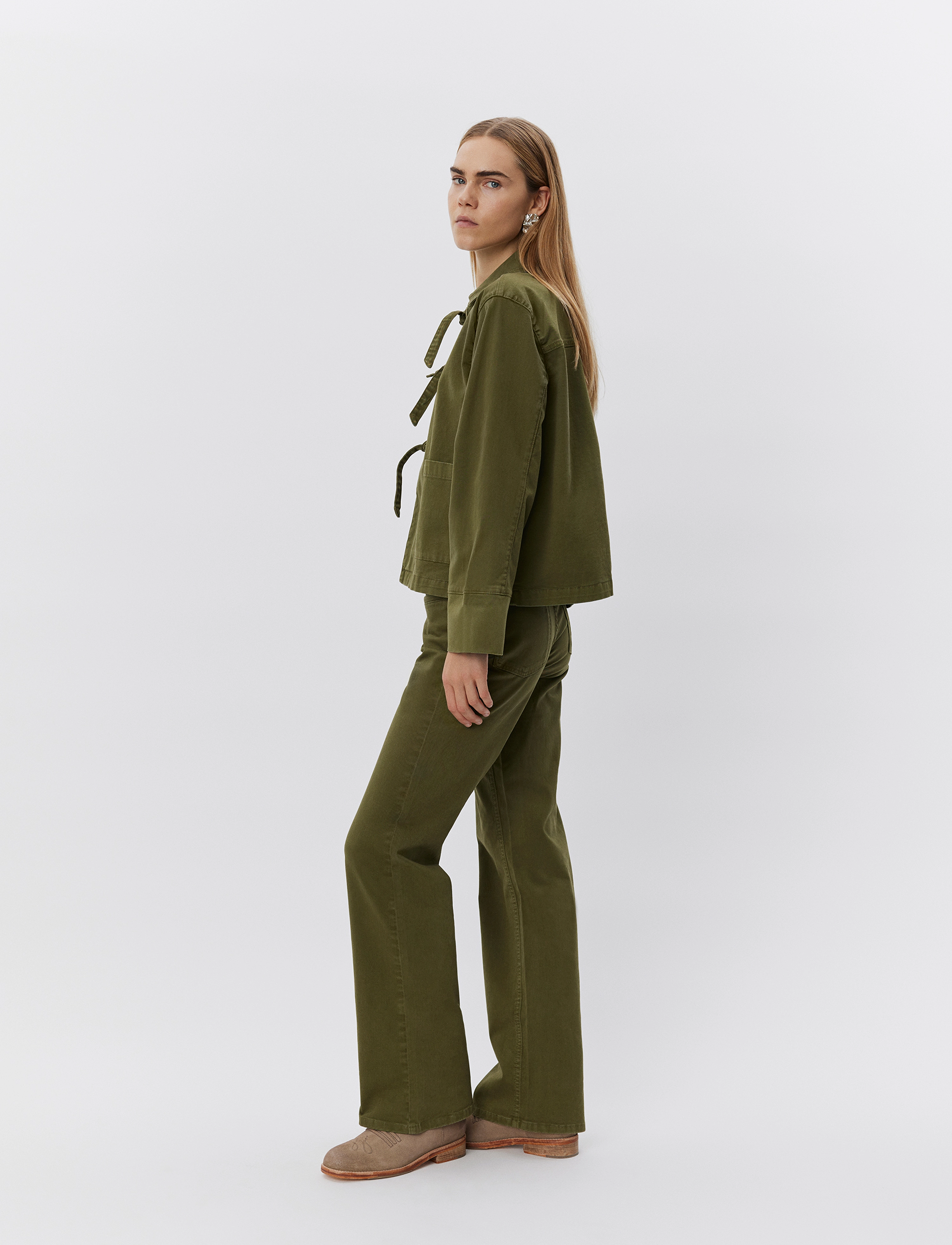 Sofie Schnoor - NITASW JACKET - frühlingsjacken - khaki army - 5