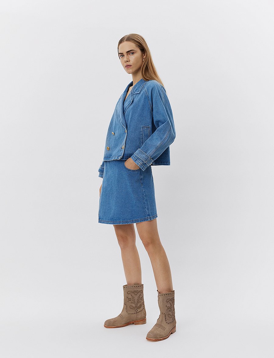 Sofie Schnoor - EUDORASW JACKET - frühlingsjacken - denim blue - 0