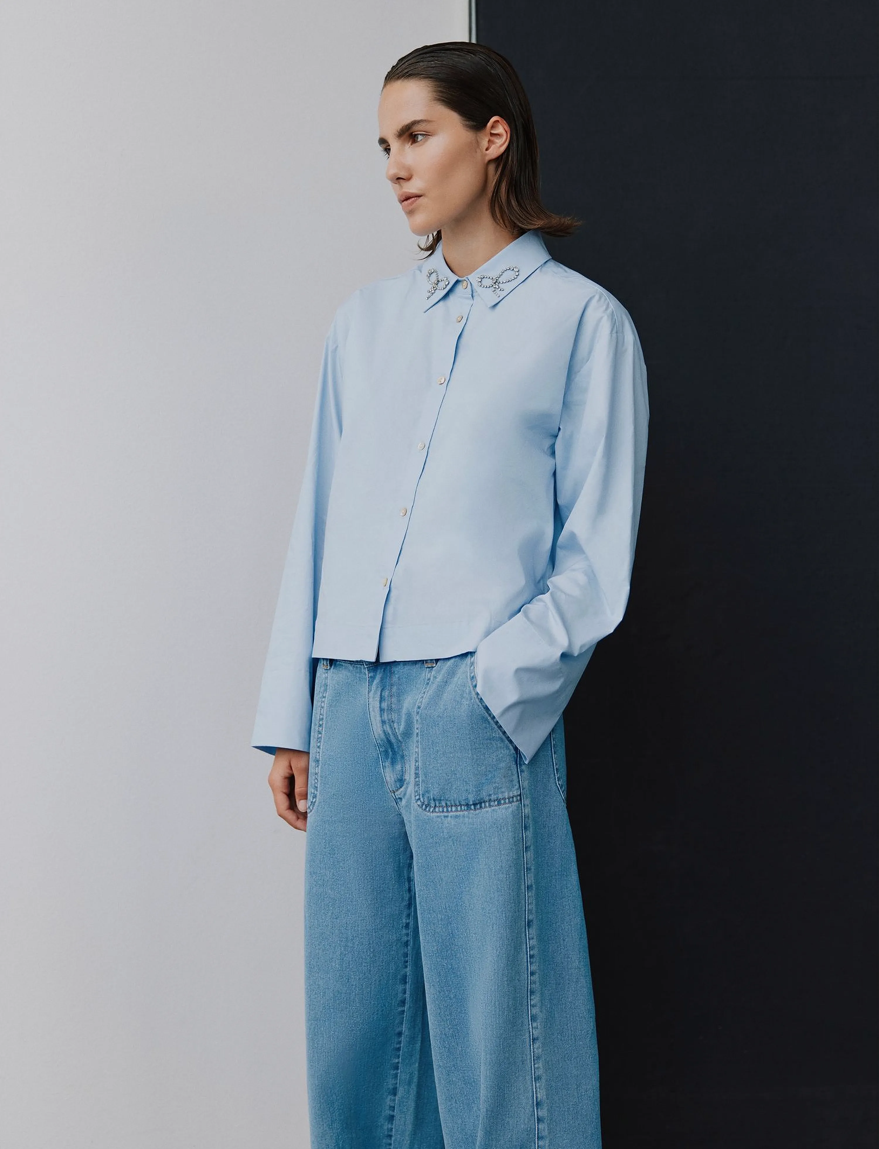 Sofie Schnoor - AMSTERDAMSW JEANS - hosen mit weitem bein - denim blue - 4