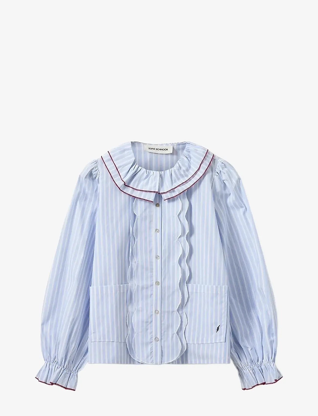 Sofie Schnoor - ALEXASW SHIRT - långärmade skjortor - blue striped - 1