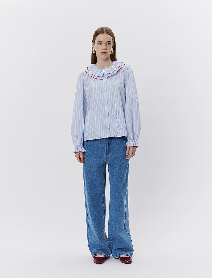 Sofie Schnoor - ALEXASW SHIRT - chemises à manches longues - blue striped - 0