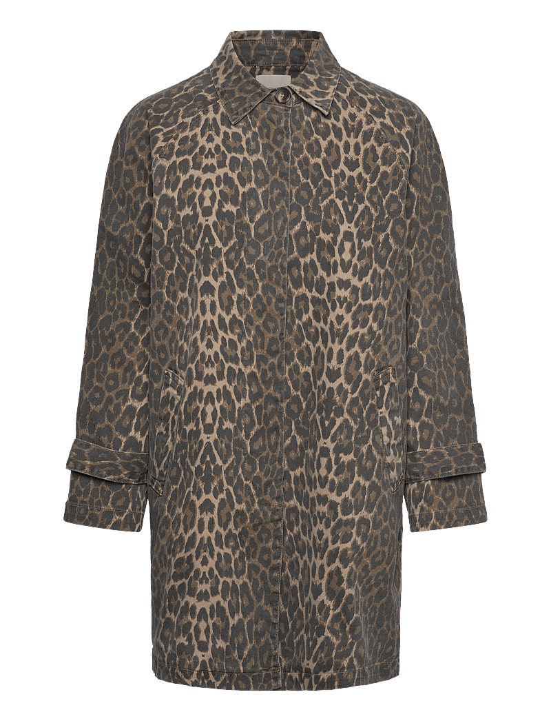 Sofie Schnoor - FILIPASW COAT - kevadmantlid - light brown leopard - 1