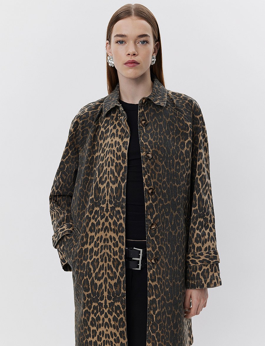 Sofie Schnoor - FILIPASW COAT - light brown leopard - 4