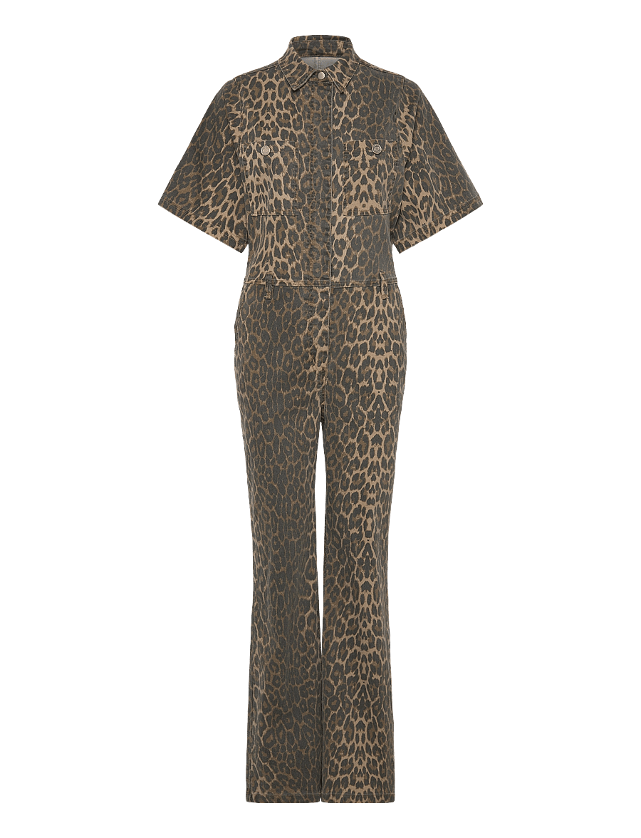 Sofie Schnoor - WILMASW JUMPSUIT - jumpsuits - light brown leopard - 1