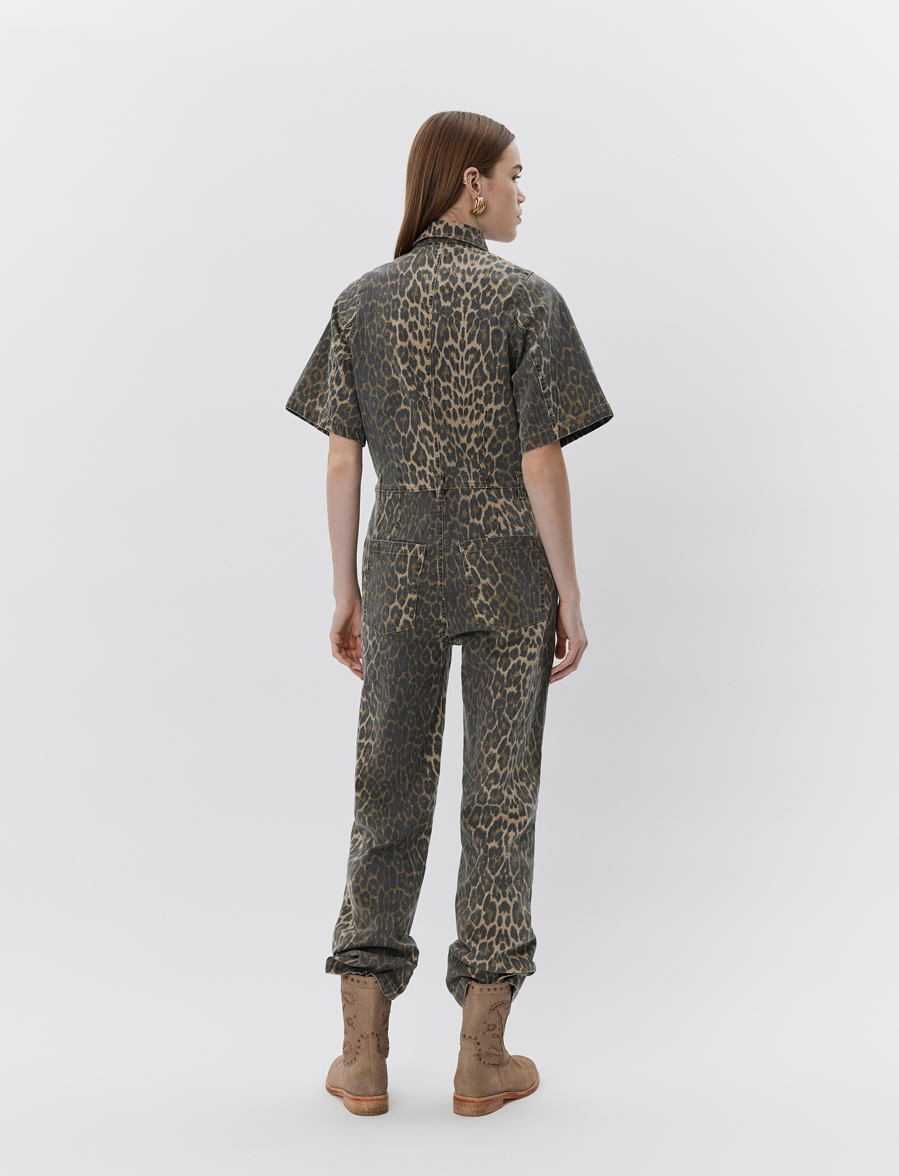 Sofie Schnoor - WILMASW JUMPSUIT - kvinnor - light brown leopard - 3