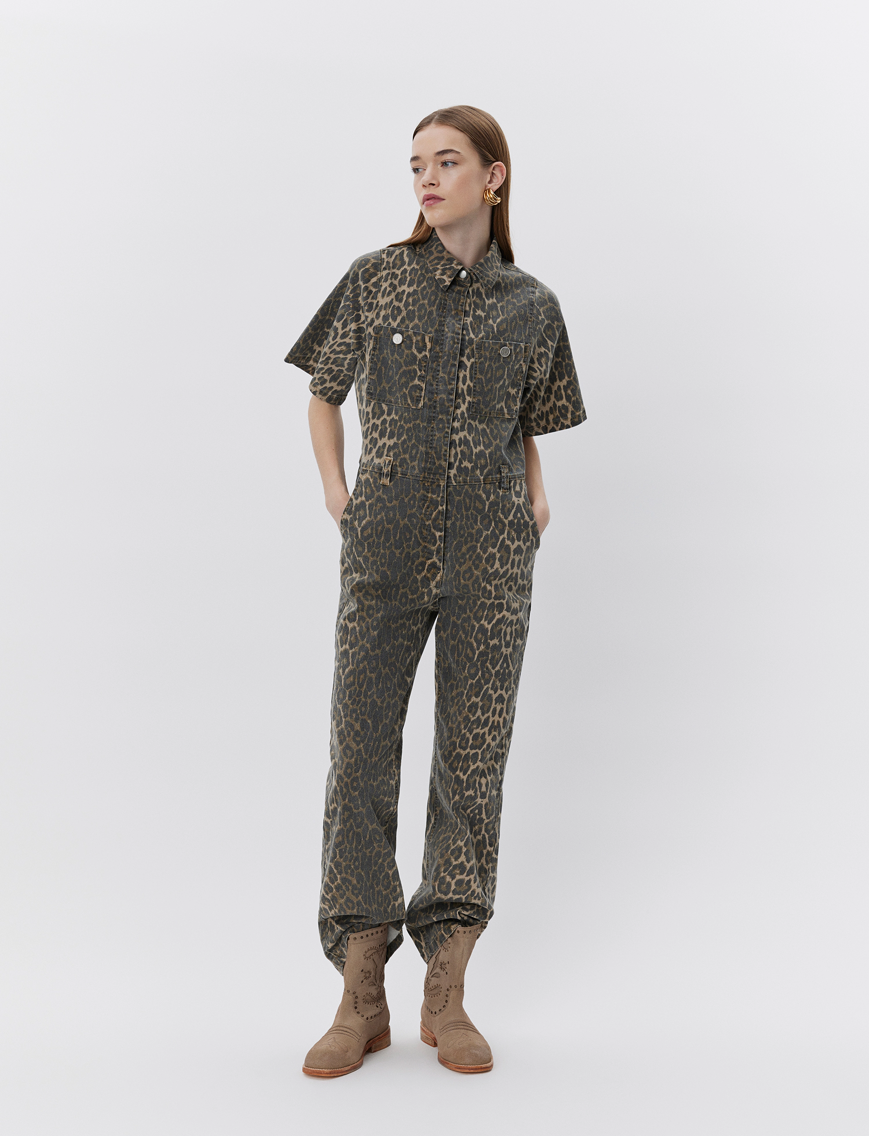 Sofie Schnoor - WILMASW JUMPSUIT - kvinnor - light brown leopard - 4