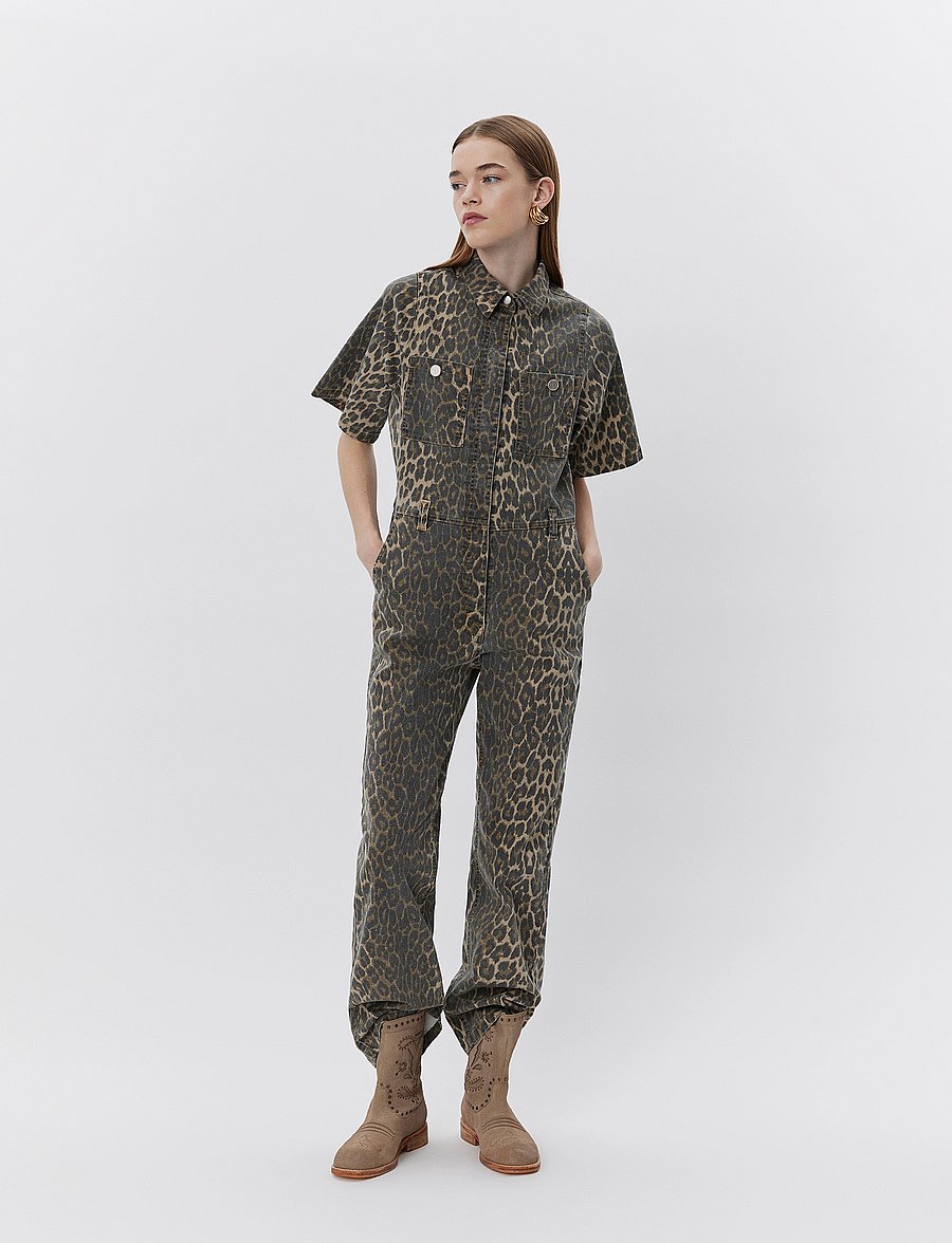 Sofie Schnoor - WILMASW JUMPSUIT - jumpsuits - light brown leopard - 4