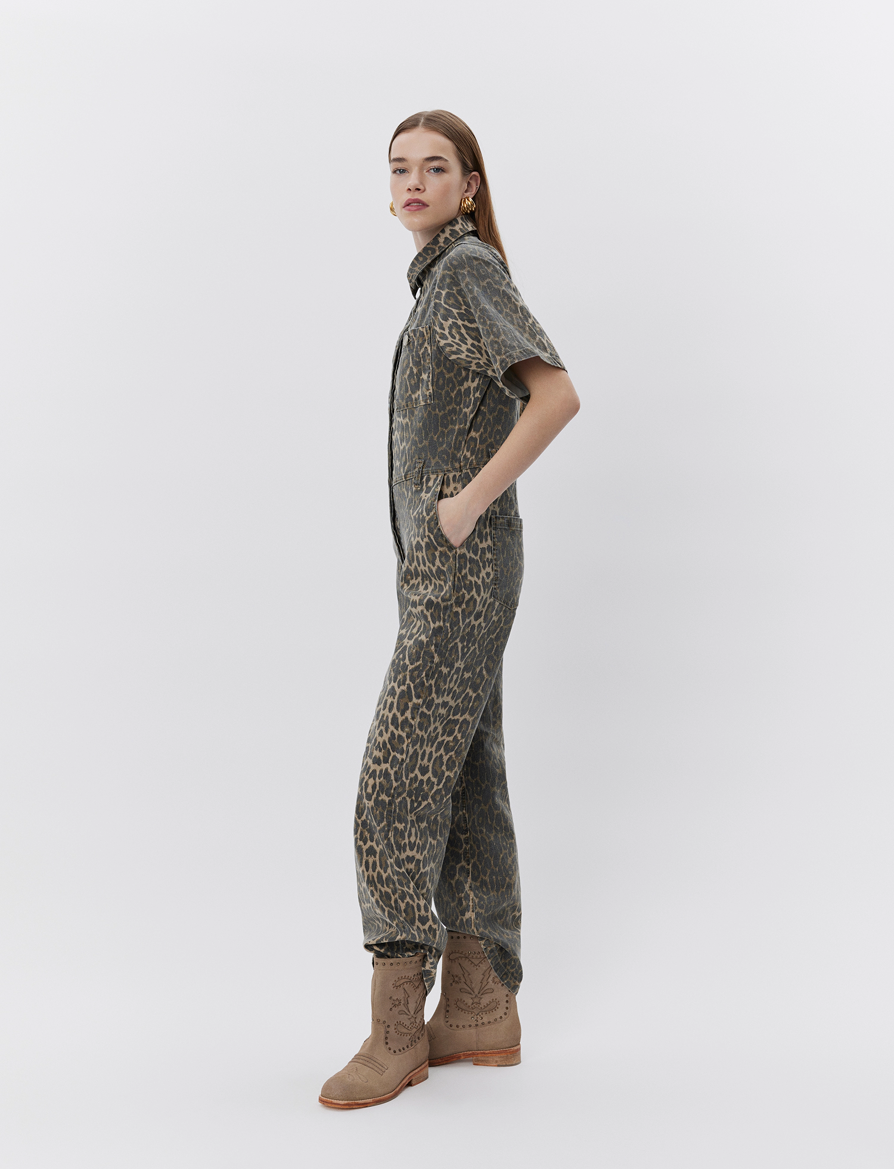 Sofie Schnoor - WILMASW JUMPSUIT - kvinnor - light brown leopard - 5