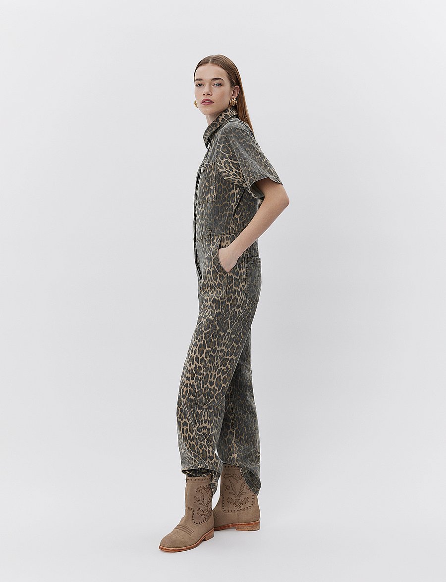 Sofie Schnoor - WILMASW JUMPSUIT - jumpsuits - light brown leopard - 5