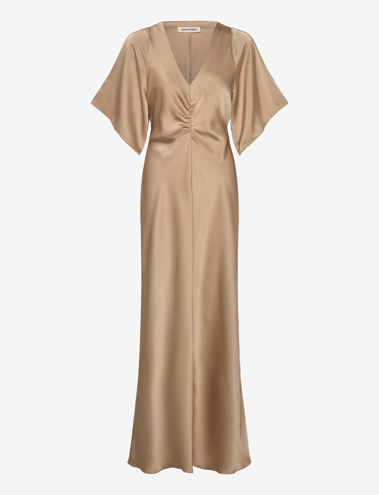 Sofie Schnoor - JULIETSW DRESS - aftenkjoler & gallakjoler - camel - 0