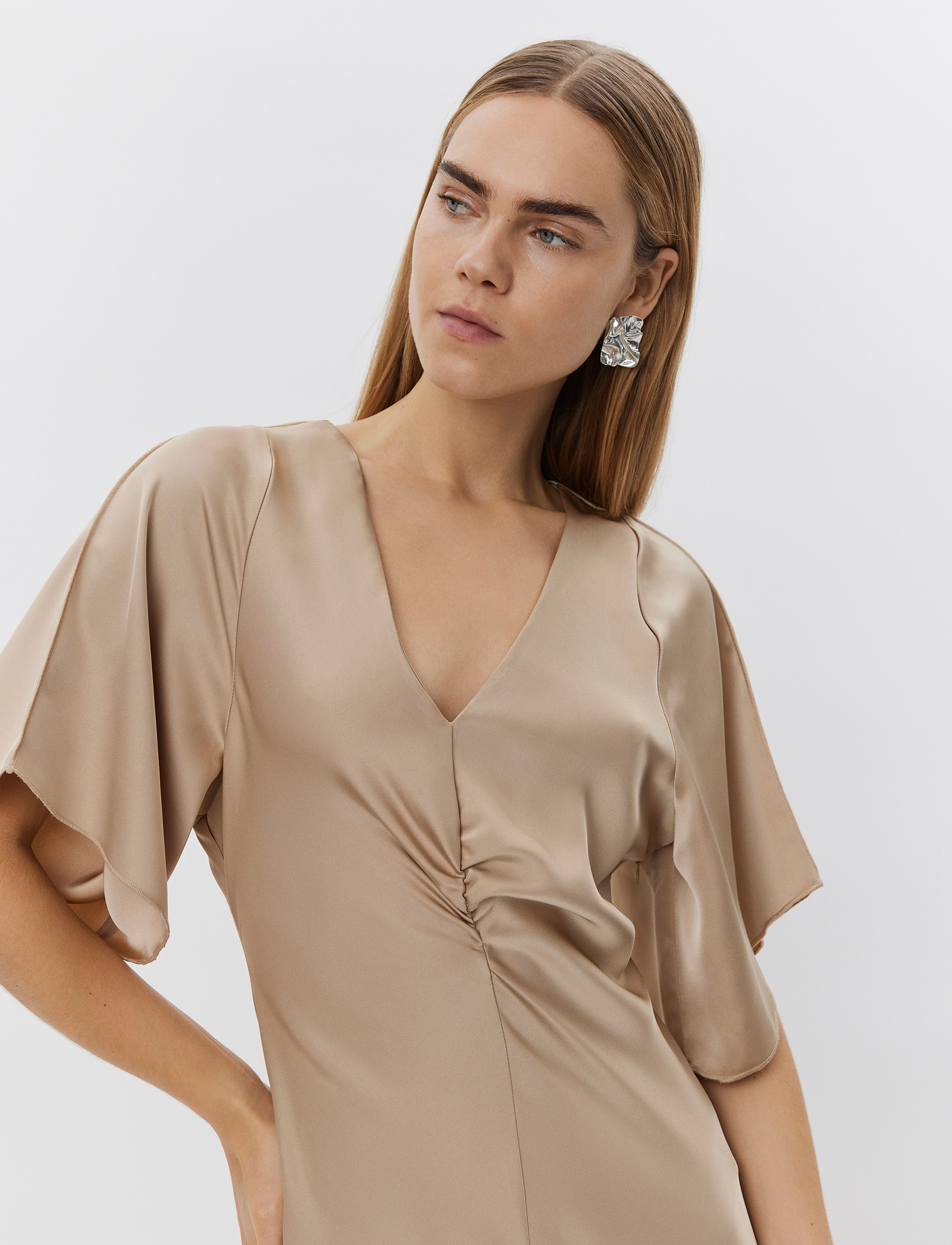 Sofie Schnoor - JULIETSW DRESS - aftonklänningar - camel - 3