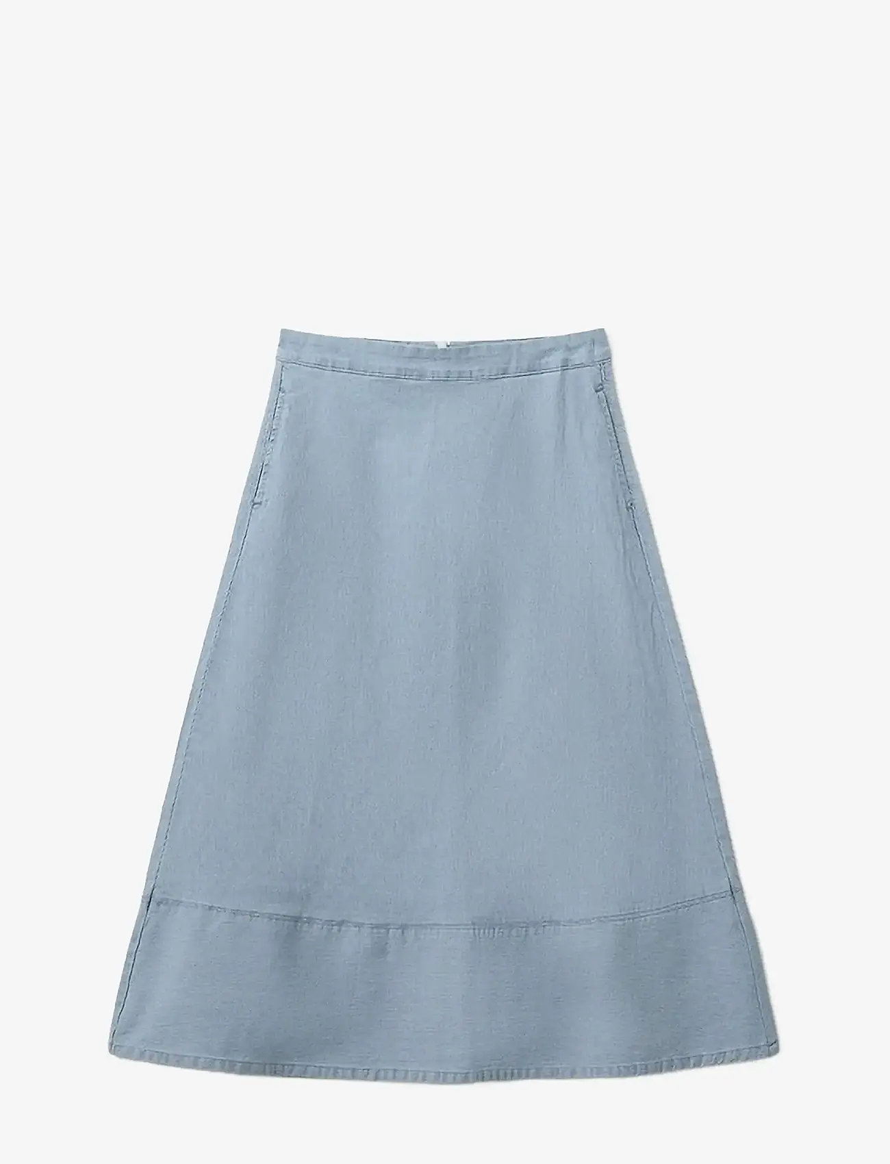 Sofie Schnoor - SELIASW SKIRT - midi skirts - light blue striped - 1