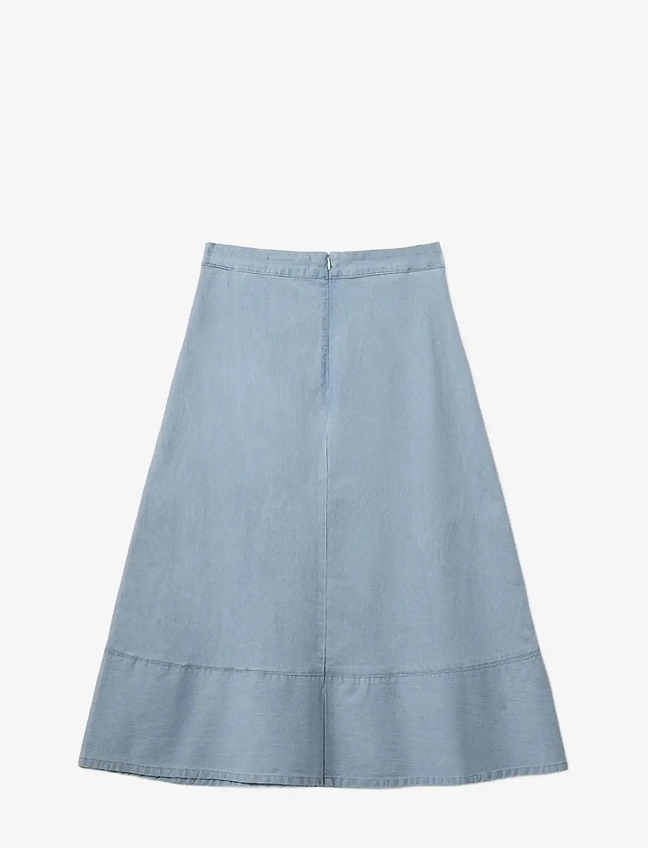 Sofie Schnoor - SELIASW SKIRT - midi skirts - light blue striped - 2