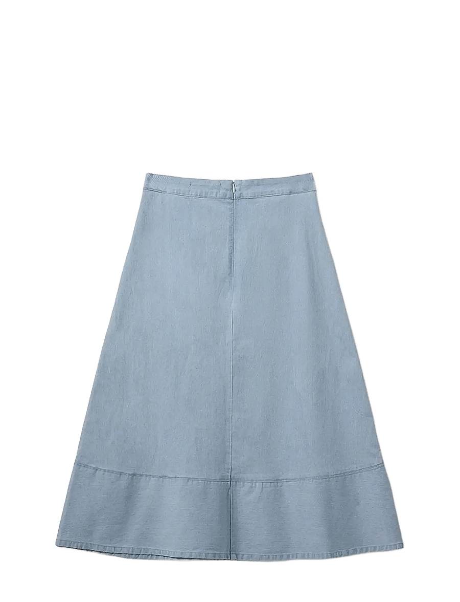 Sofie Schnoor - SELIASW SKIRT - midi nederdele - light blue striped - 2