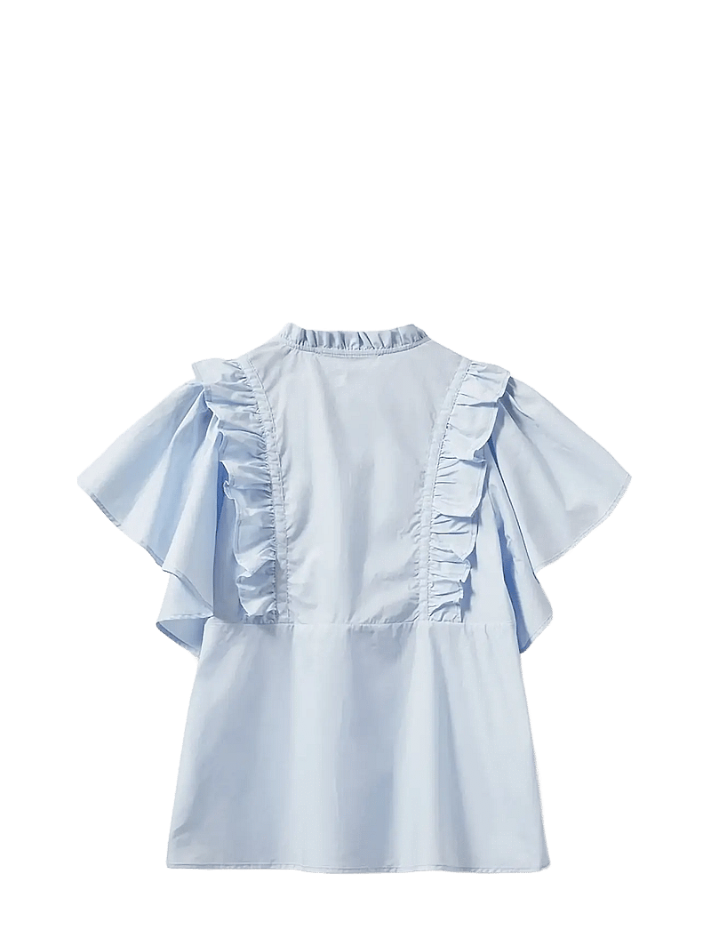 Sofie Schnoor - MERLYSW BLOUSE - kurzämlige blusen - light blue - 1