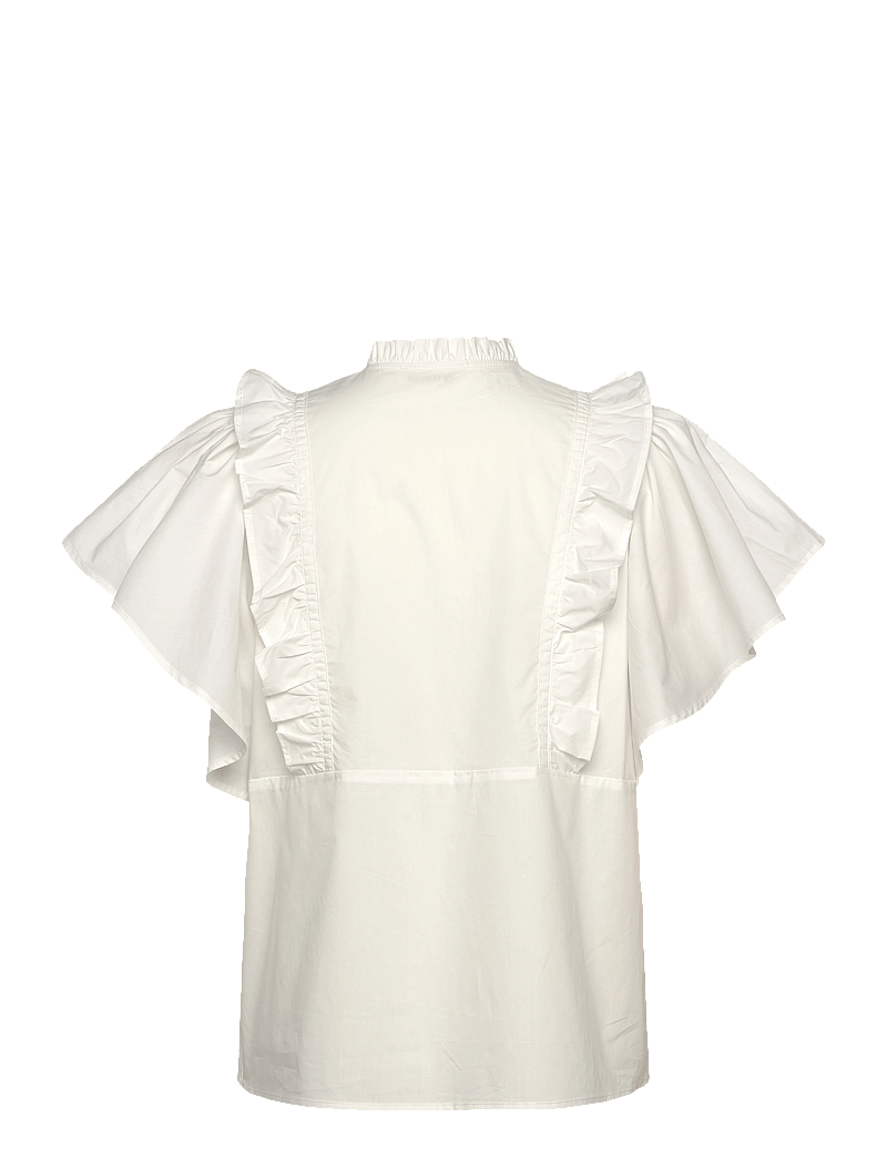 Sofie Schnoor - MERLYSW BLOUSE - kurzämlige blusen - off white - 2