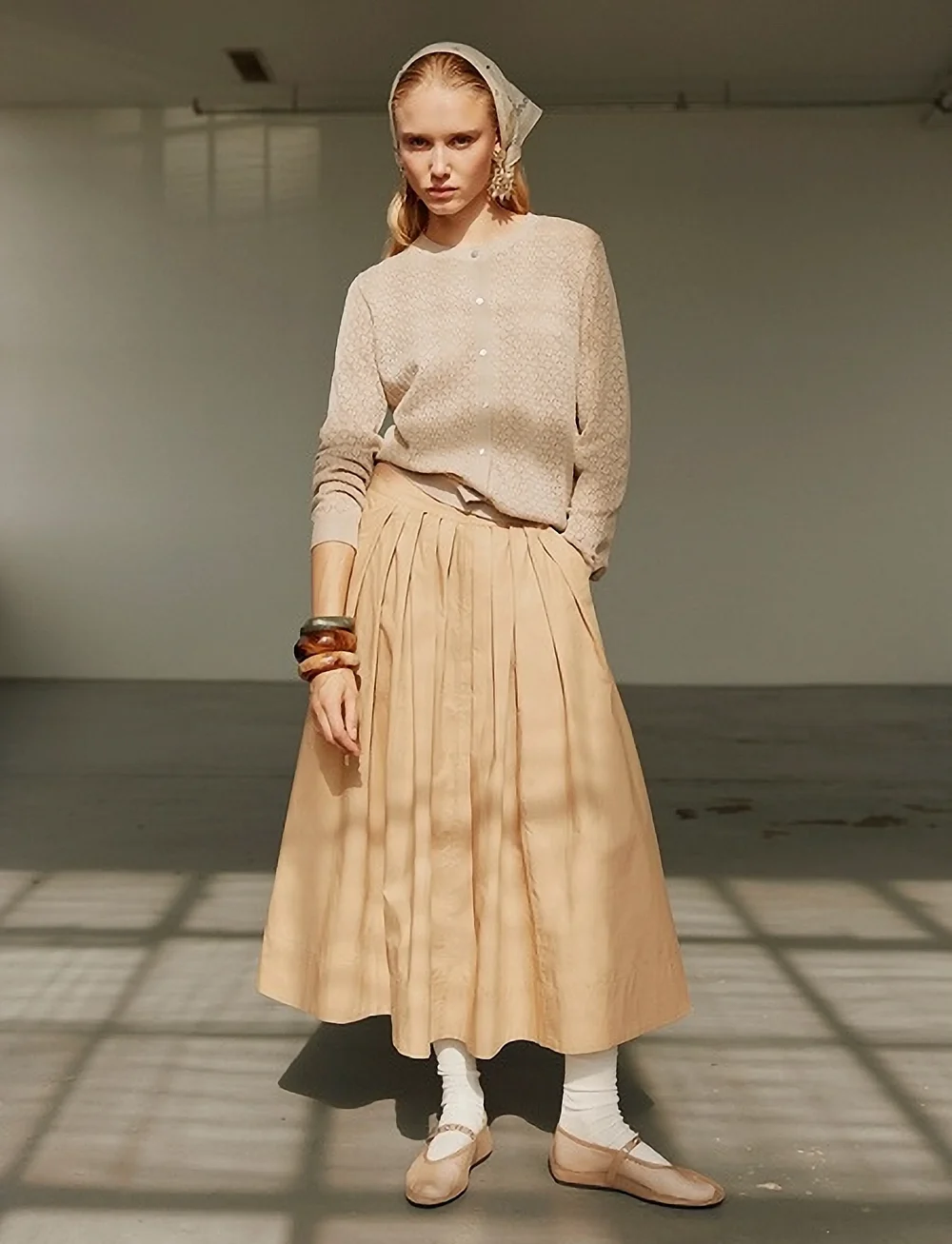 Sofie Schnoor - KATTIASW SKIRT - maxi pils - camel - 0