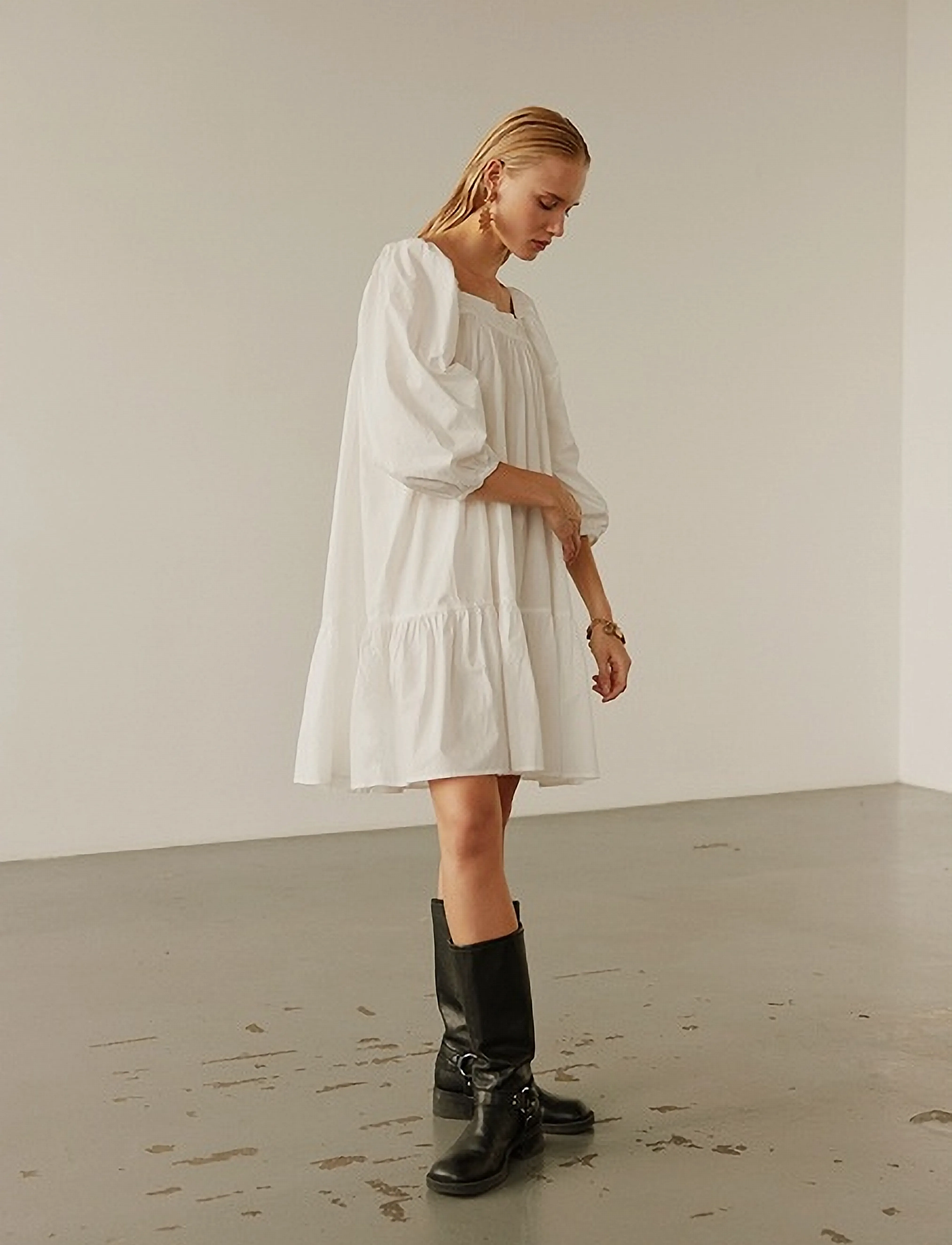 Sofie Schnoor - LOLASW DRESS - Īsas kleitas - off white - 3