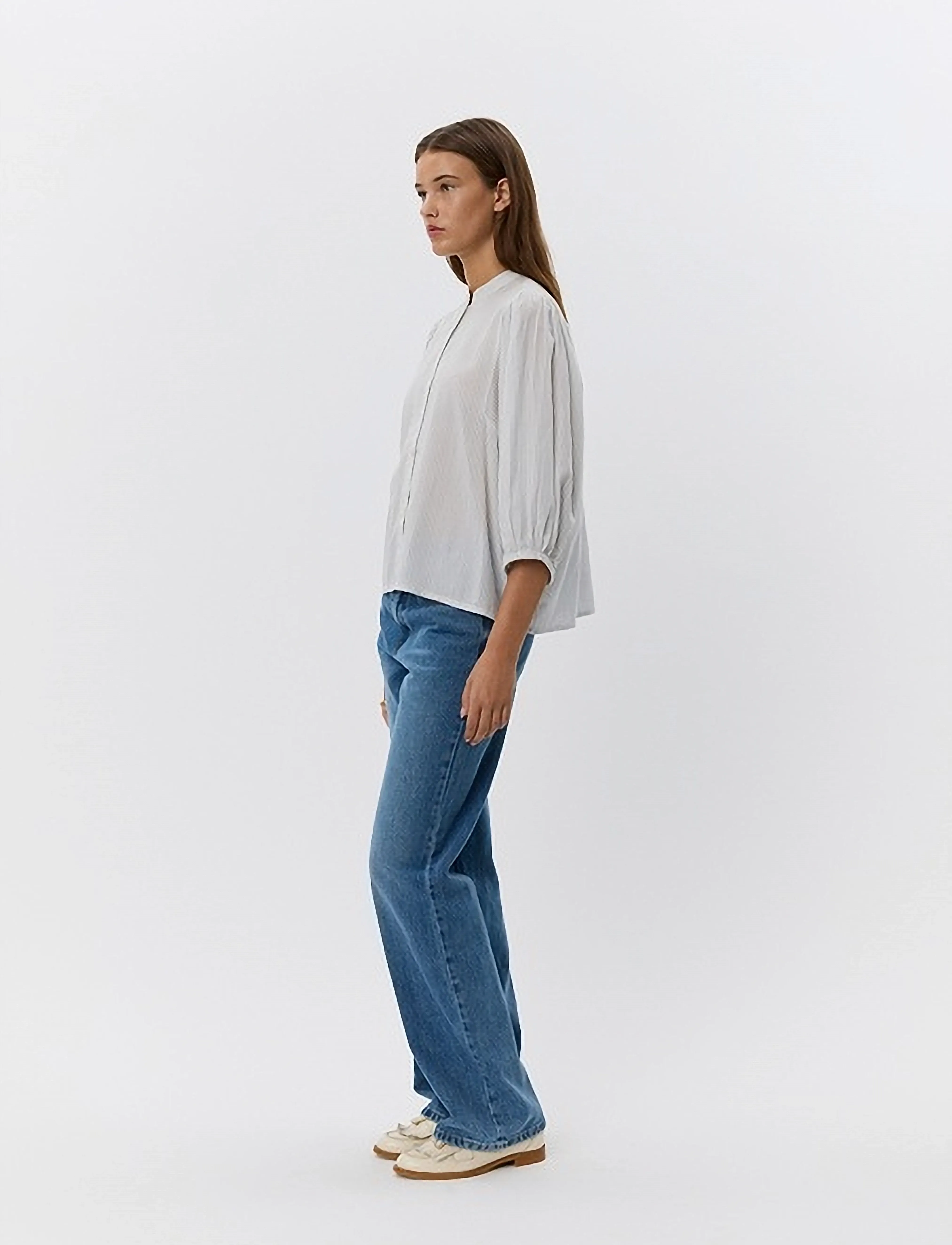 Sofie Schnoor - VILJASW SHIRT - bluser - off white - navy - 3
