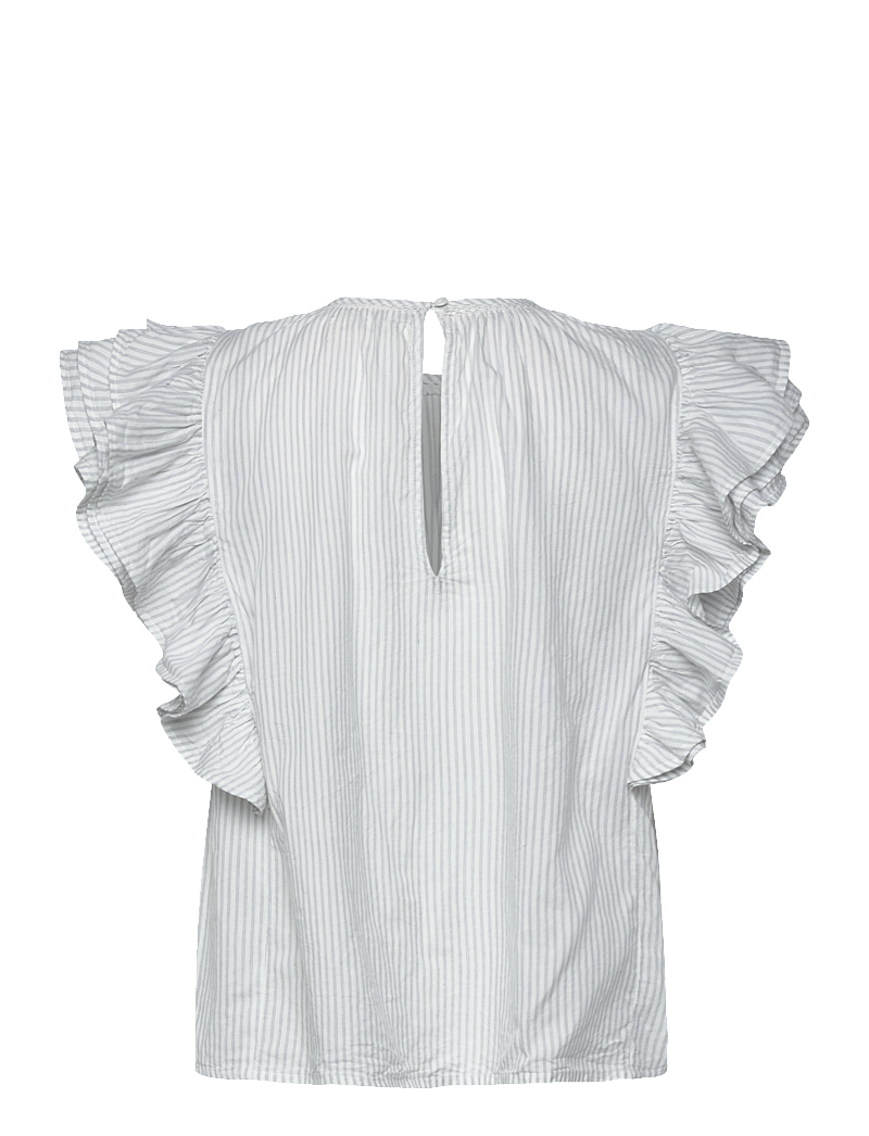 Sofie Schnoor - SAMARASW TOP - kortærmede bluser - off white - navy - 2