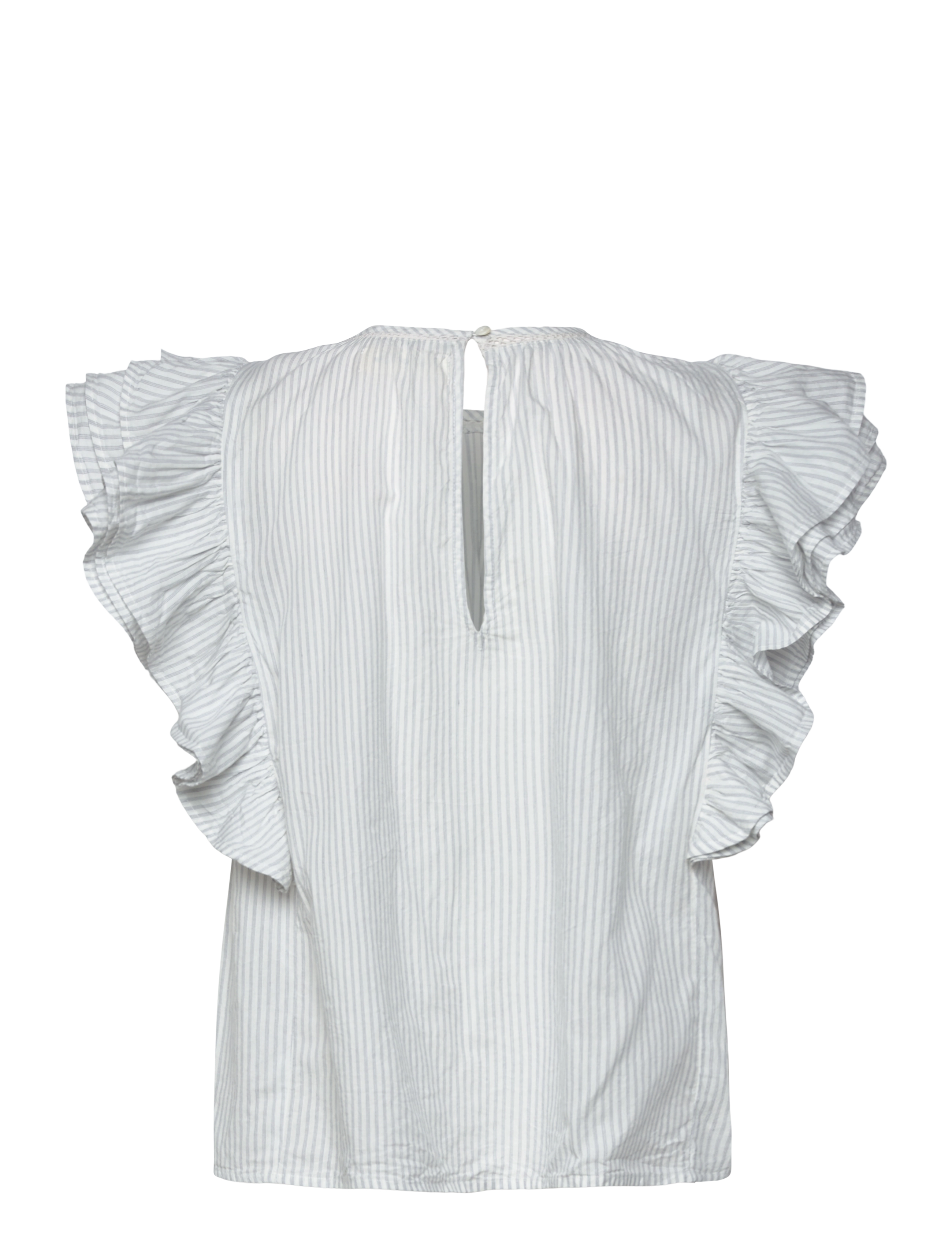 Sofie Schnoor - SAMARASW TOP - kortärmade blusar - off white - navy - 2