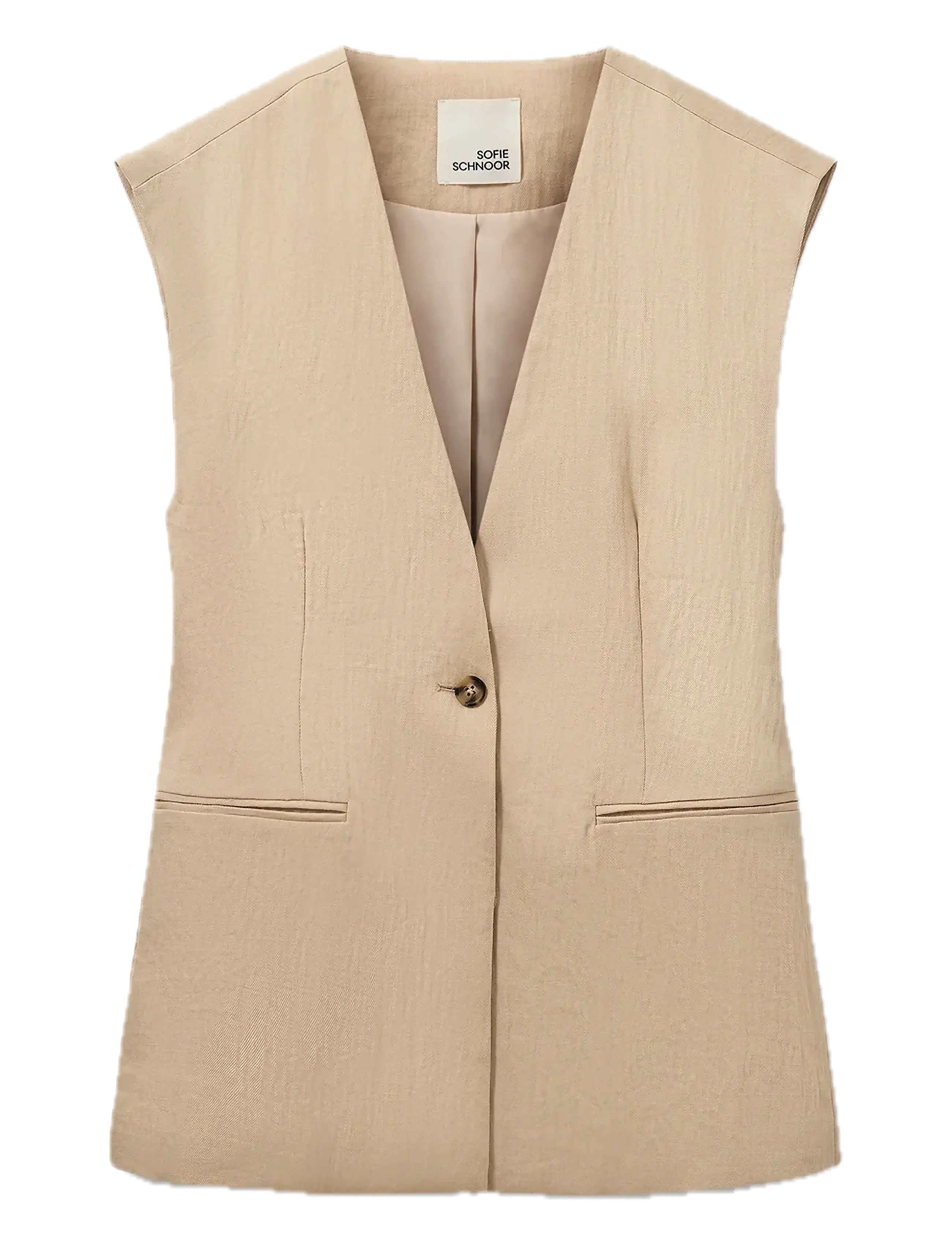 SOFIE SCHNOOR Wallissw Vest Beige - 42 - Damen