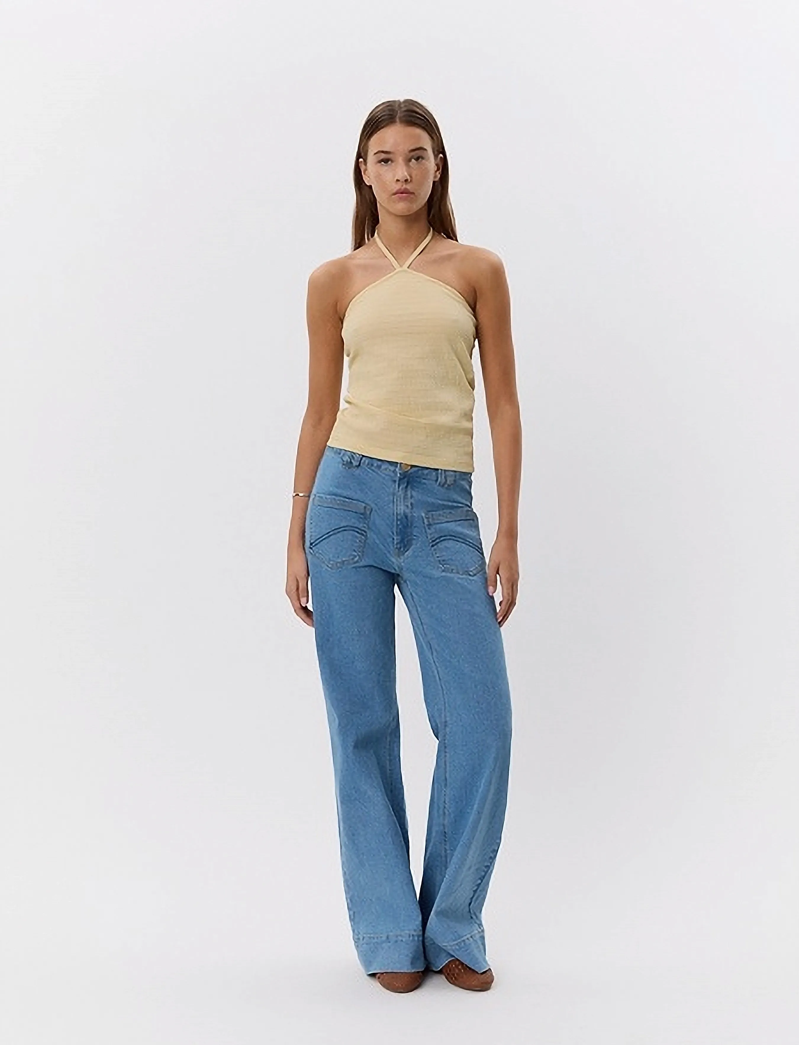 Sofie Schnoor - ANDREESW TOP - Ärmellose tops - light yellow - 3